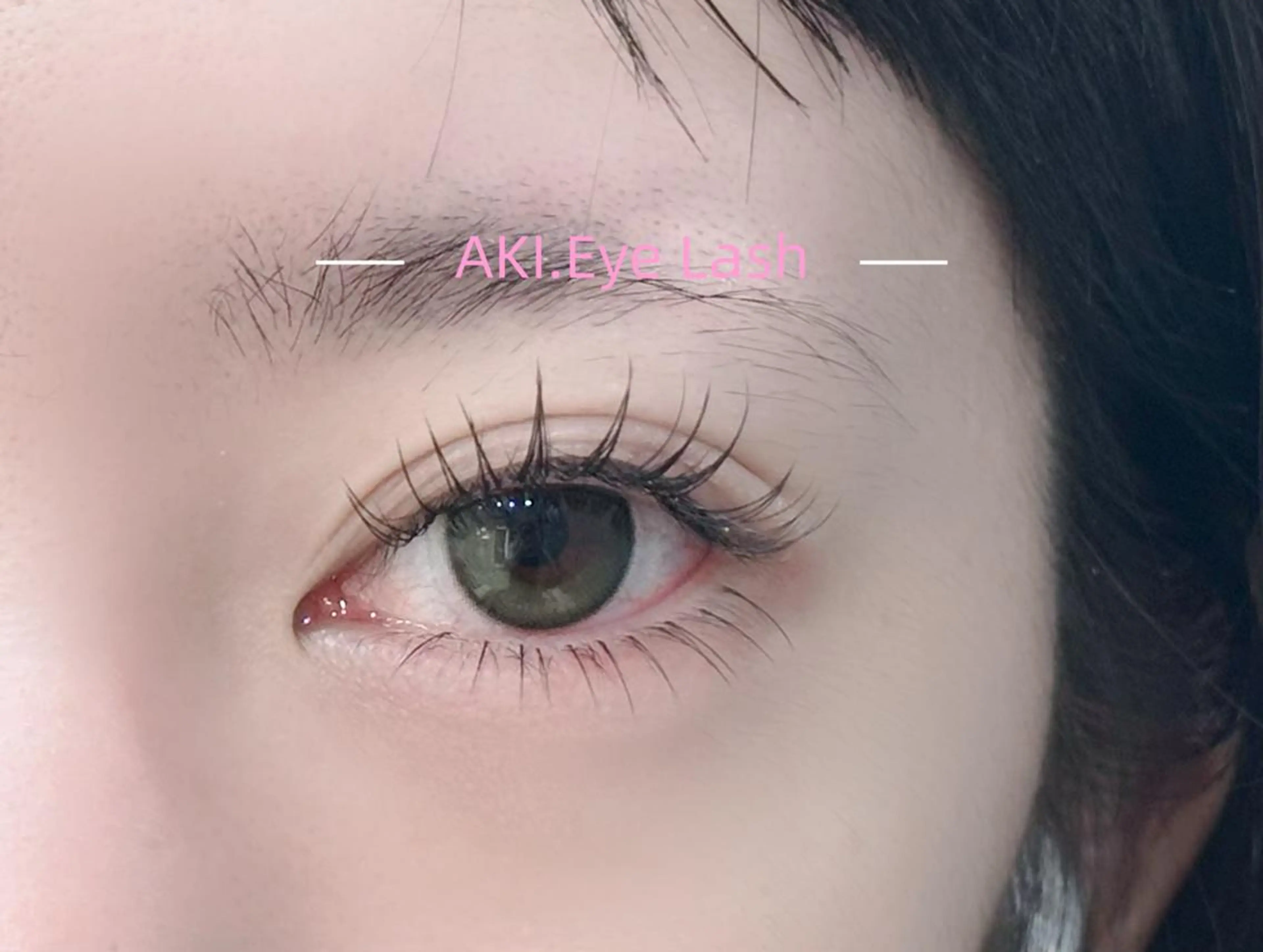 マツエク・マツパ フラットラッシュ AKI. 小林のマツエク・マツパデザイン