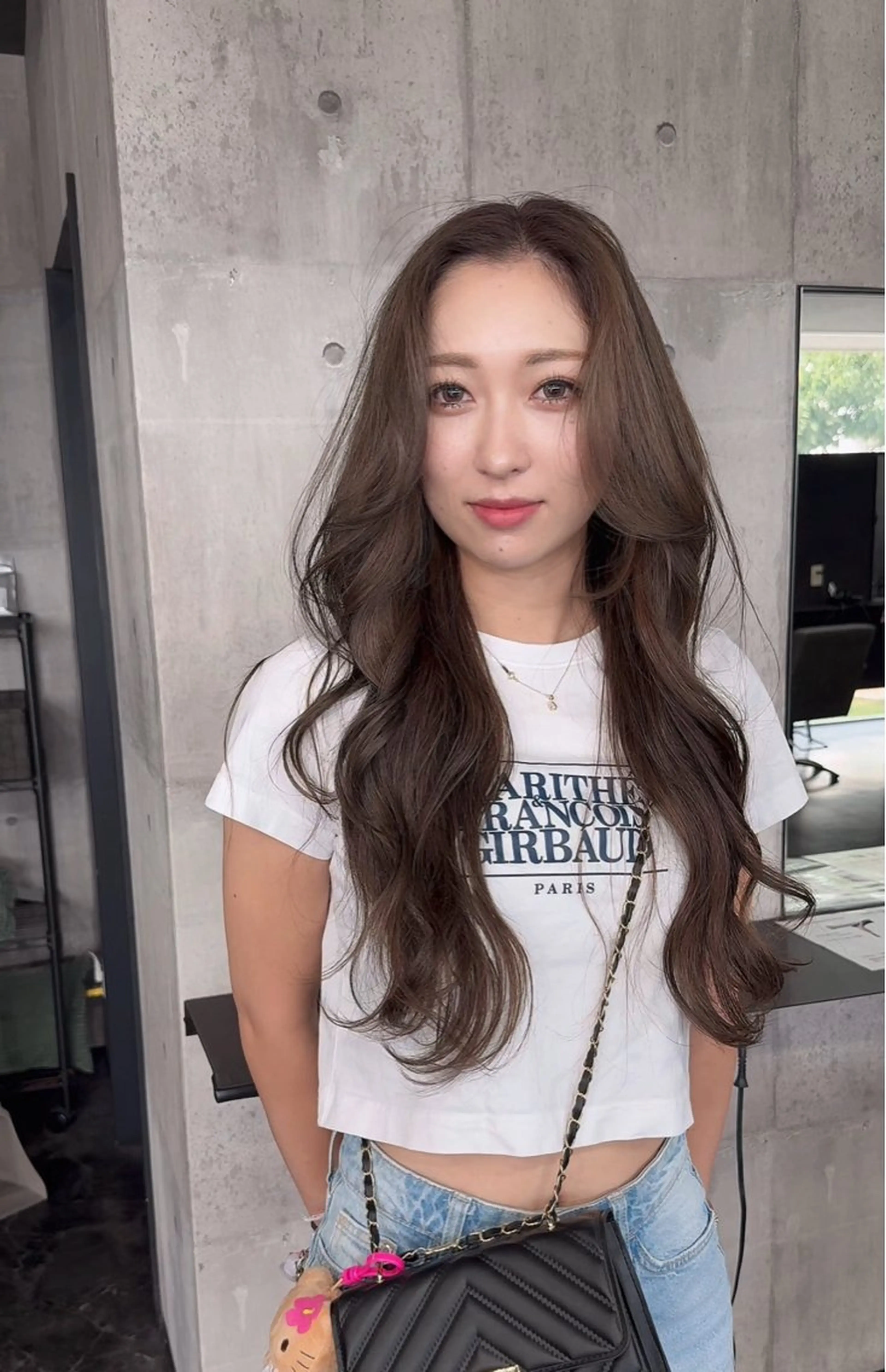 ロング くびれヘア レイヤーカット カット ヘアカラー トリートメント 山田隆成/韓国カット バレ、ハイライト得意のヘアスタイル