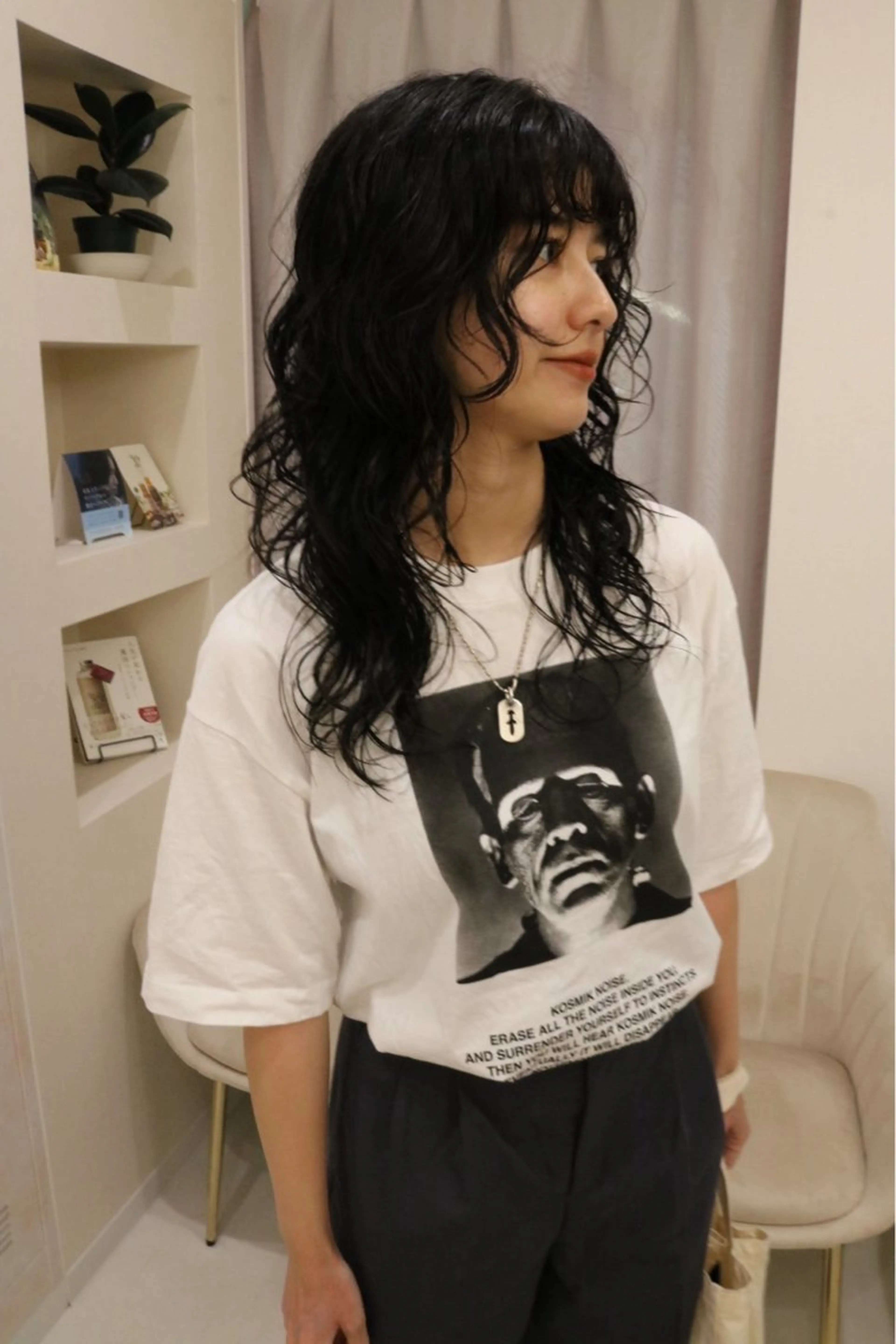 セミロング パーマ カット パーマ トリートメント 松村 澪里のヘアスタイル