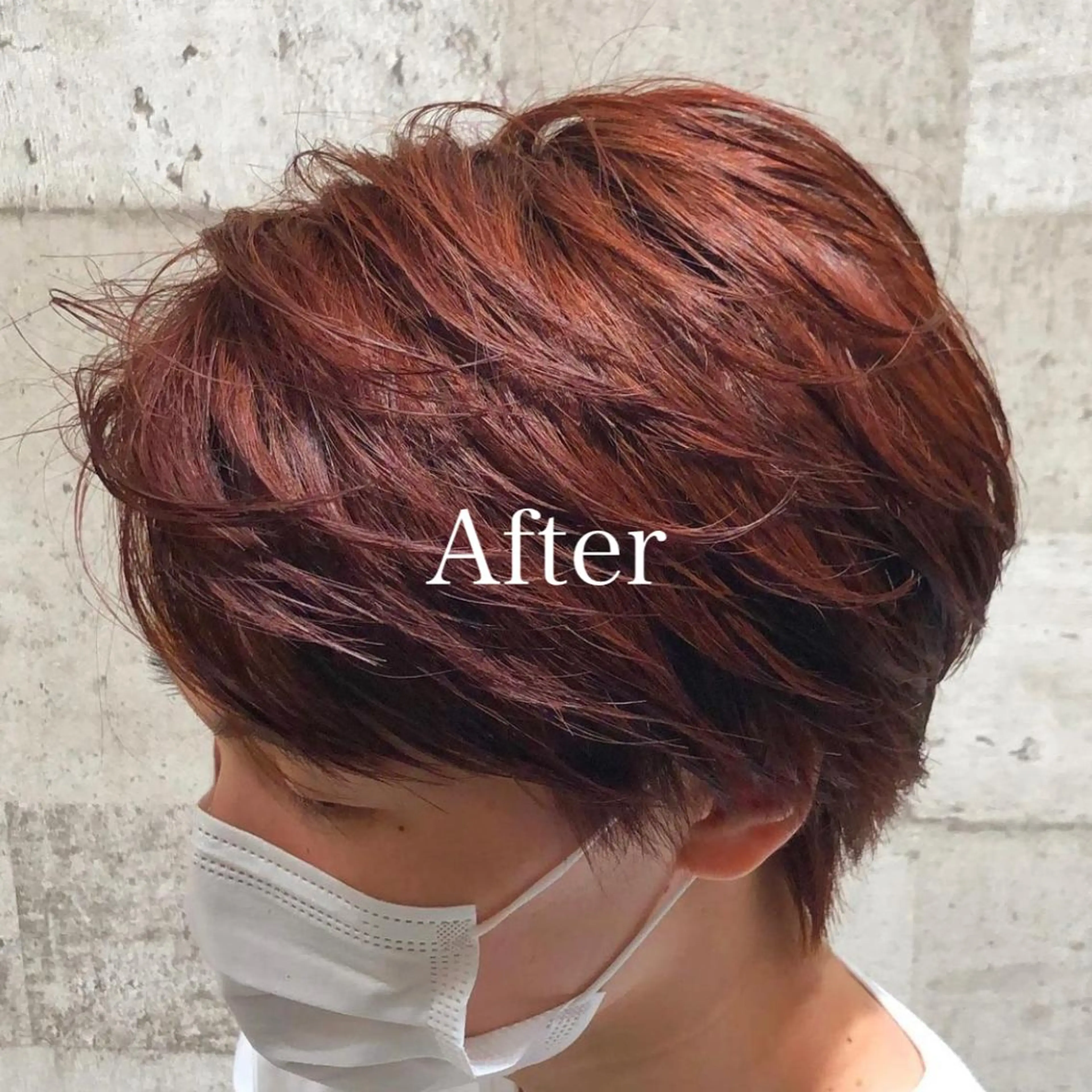 ショート カラー メンズ レッドカラー レディースヘア💫 加藤たいが🐯のヘアスタイル