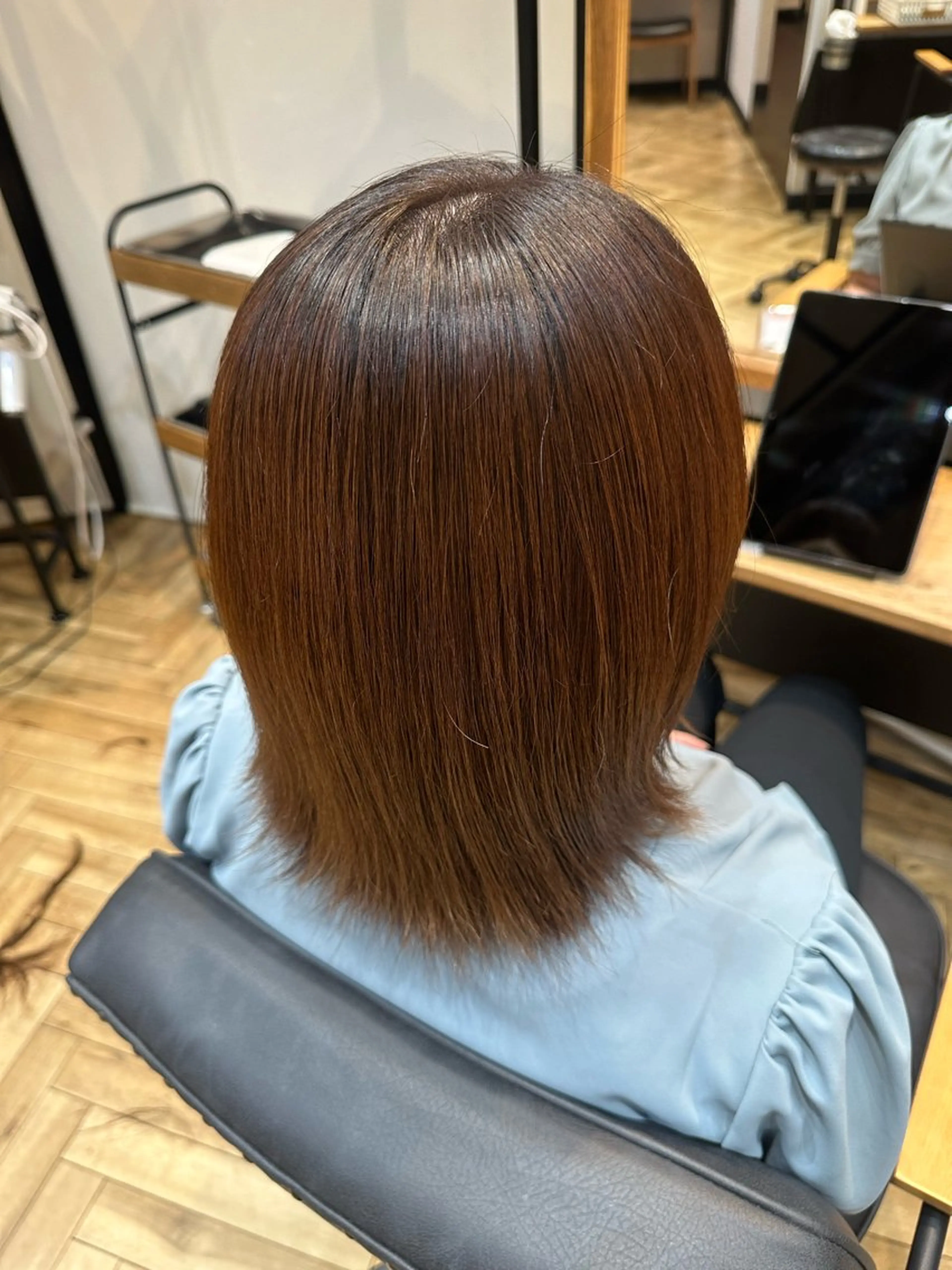 ミディアム ヘアカラー Luna🌙 艶カラーのヘアスタイル