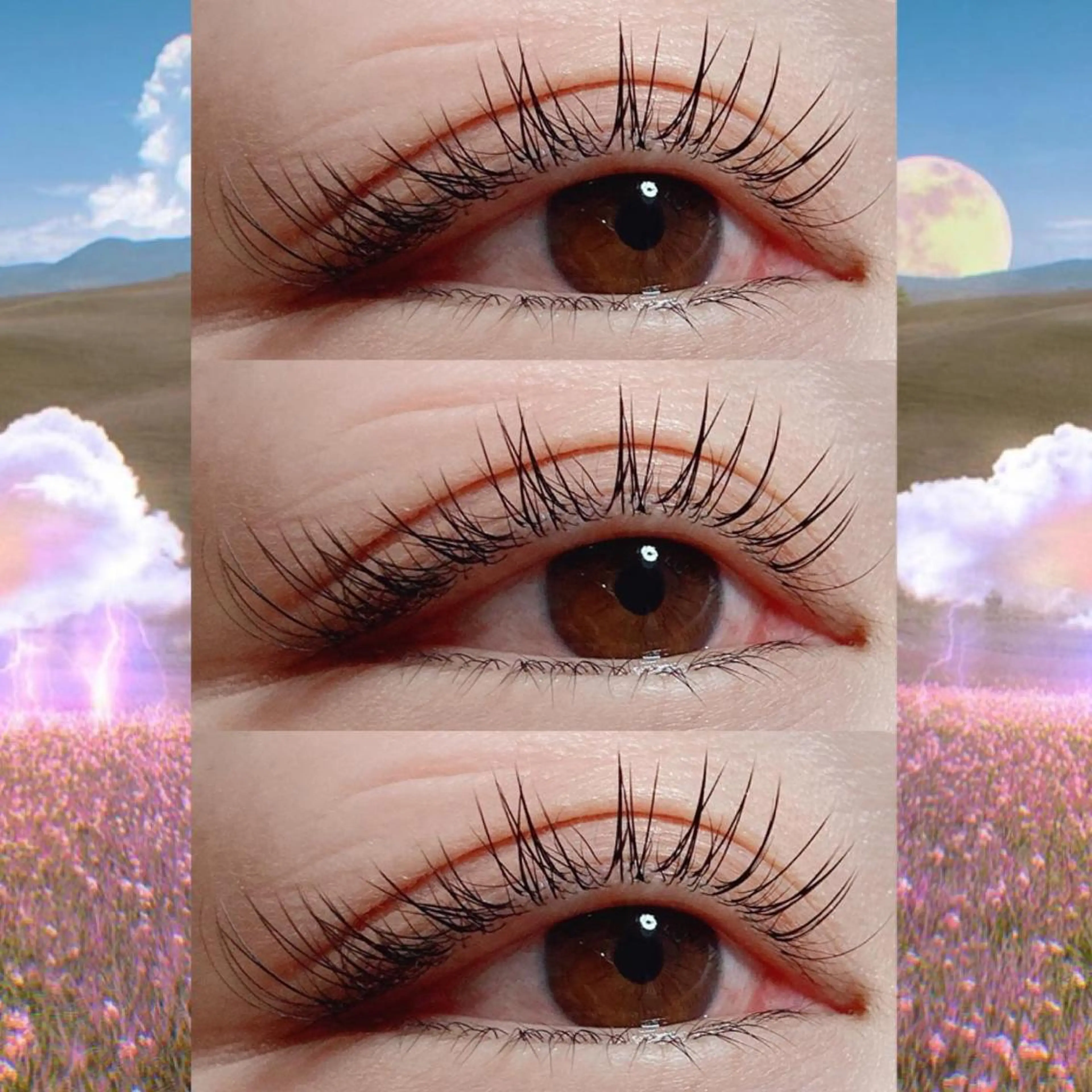 マツエク・マツパ フラットラッシュ 韓国風マツエク まつげパーマ 一重×まつ毛パーマ orihara𐙚 まつげパーマ/眉毛のマツエク・マツパデザイン