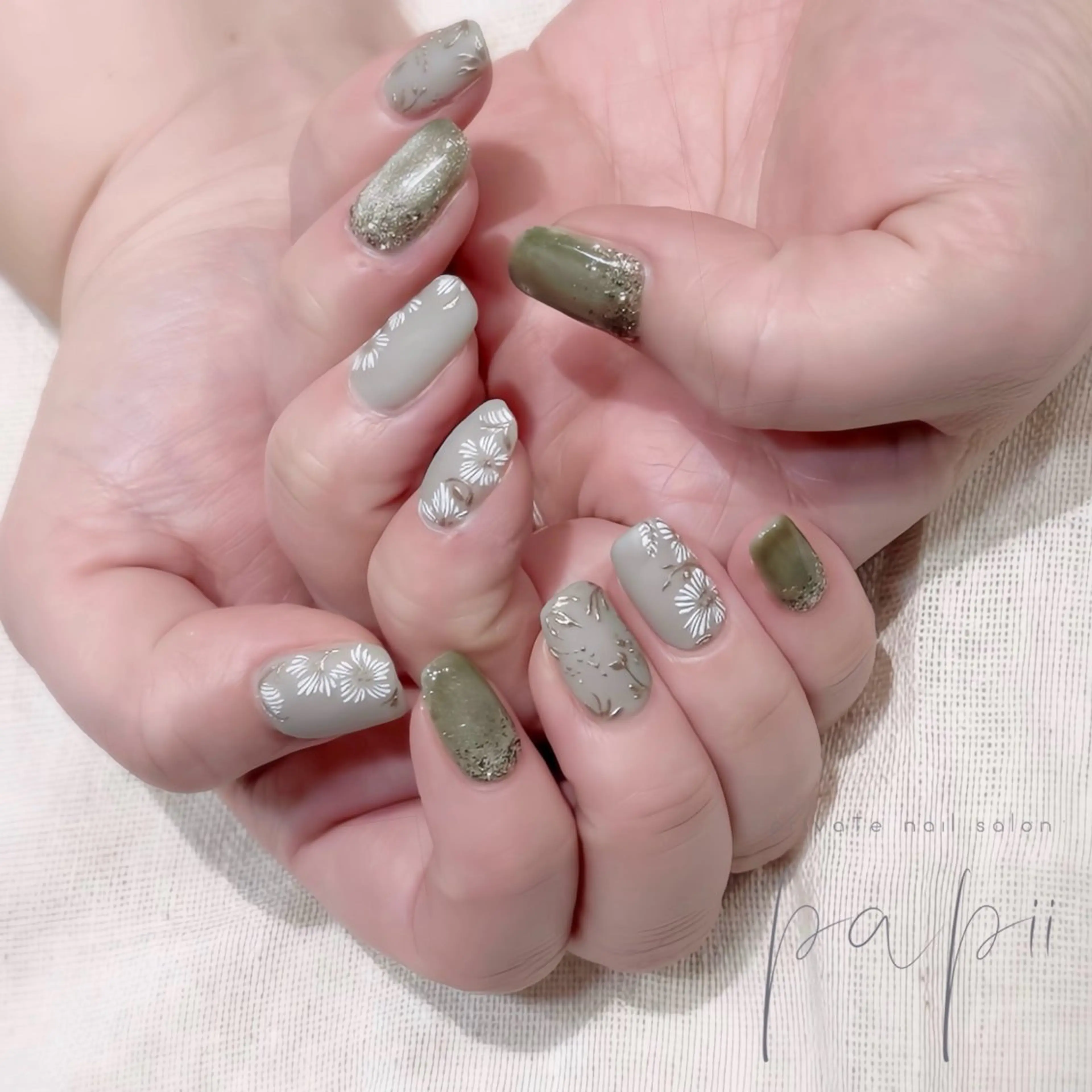 ネイル アートネイル フラワーネイル ハンドネイル private nail salon papii所属・papii☆ kurodaのネイルデザイン