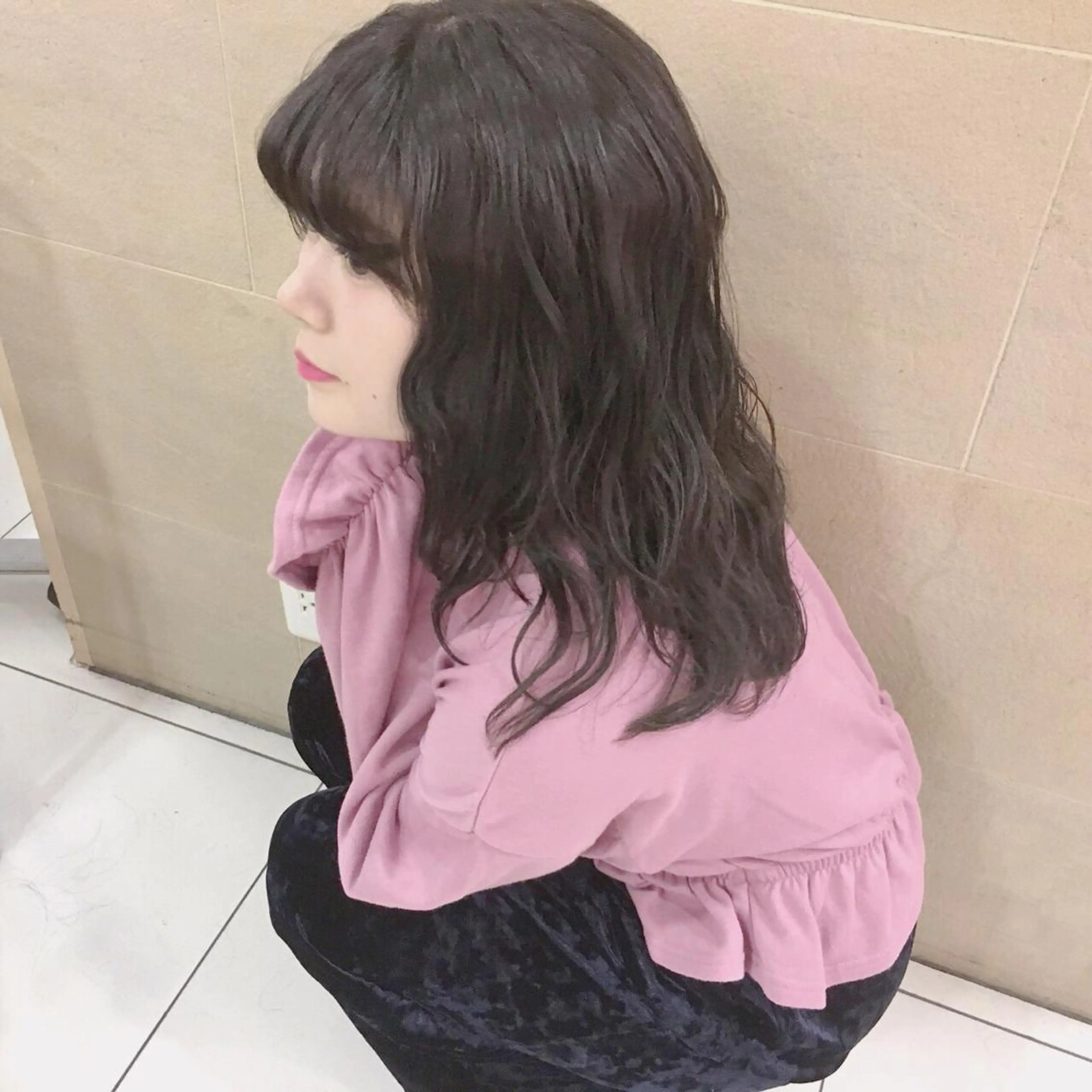 セミロング カラー パーマ ヘアアレンジ メンズ トレンド眉🫧🪄 kumiの眉毛・アイブロウイメージ