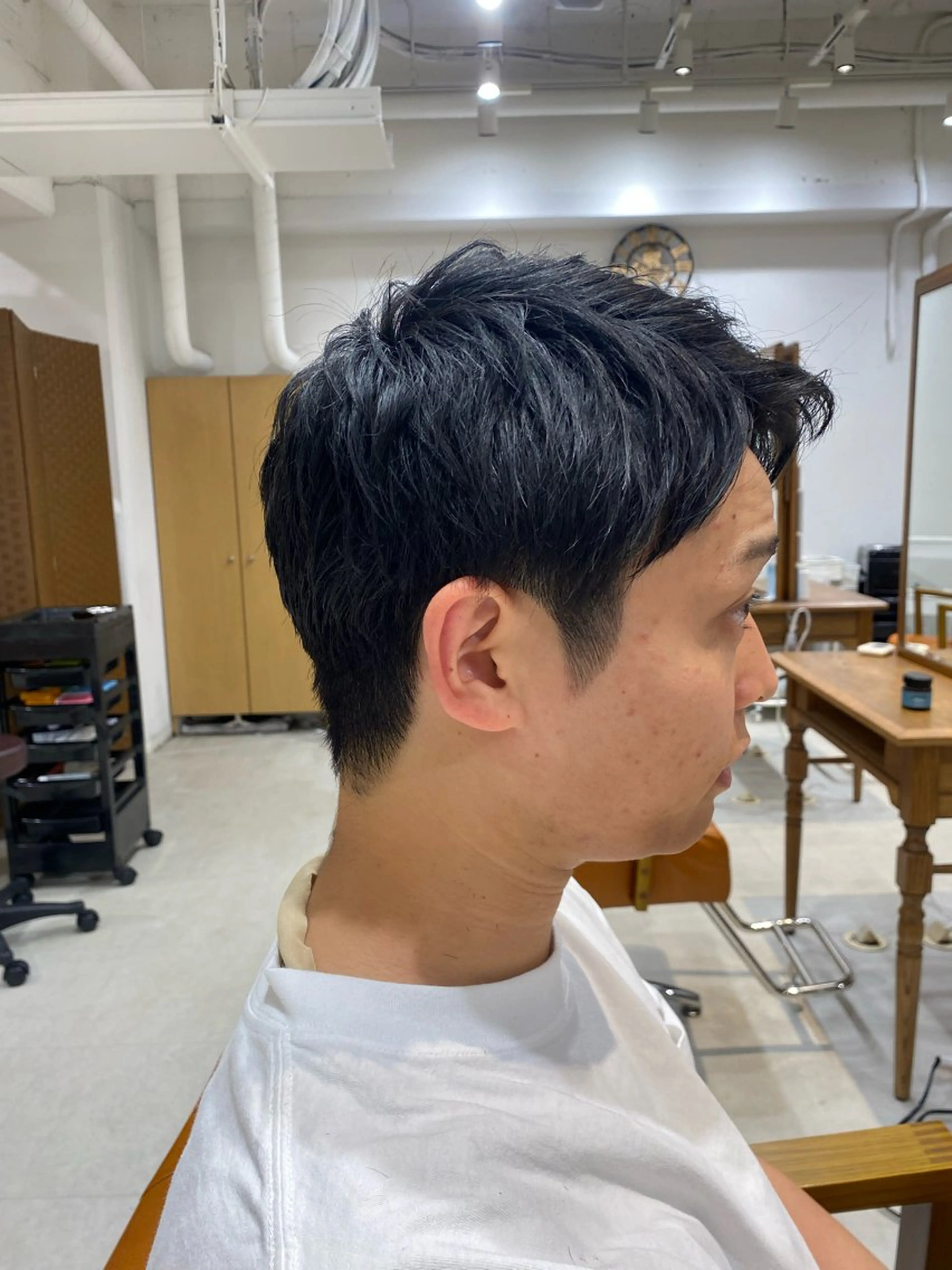 ショート メンズ カット 山﨑 燦人のヘアスタイル