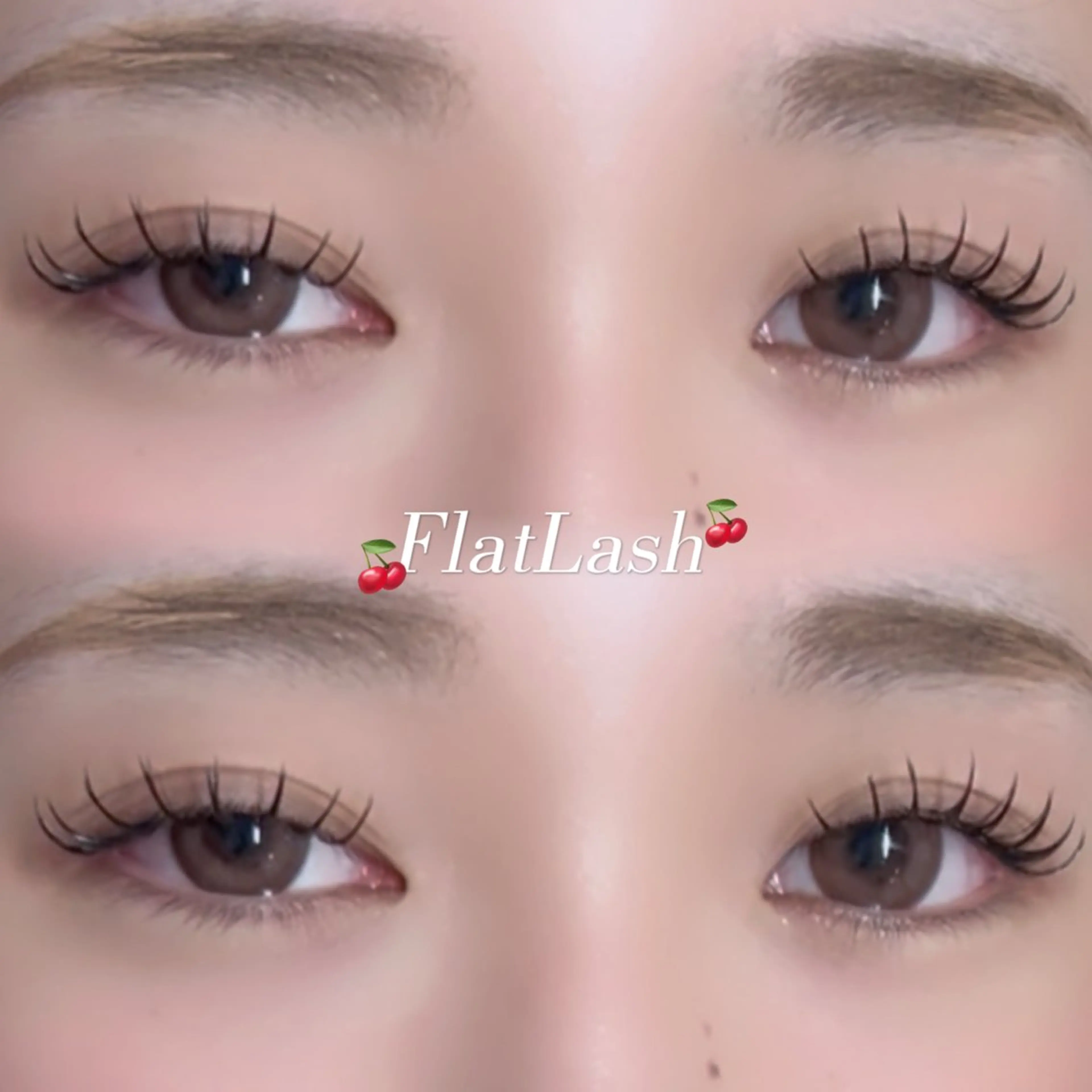 【4月15日限定クーポン】フラットラッシュ100本​〜​➕束感コーティング付✩.*˚の写真