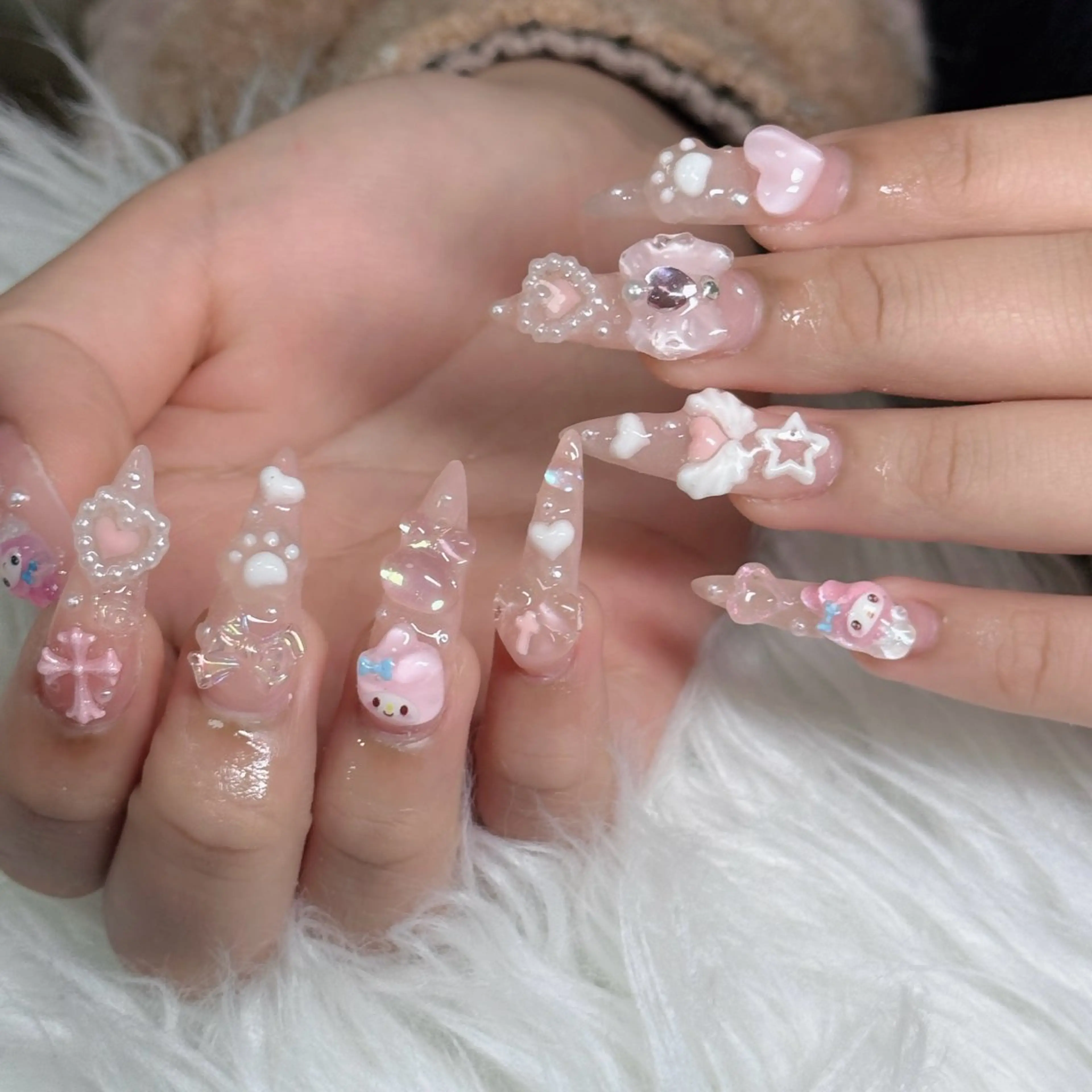 ネイル べっ甲ネイル チークネイル フラッシュネイル フラワーネイル フットネイル Hani Nail Salonのネイルデザイン
