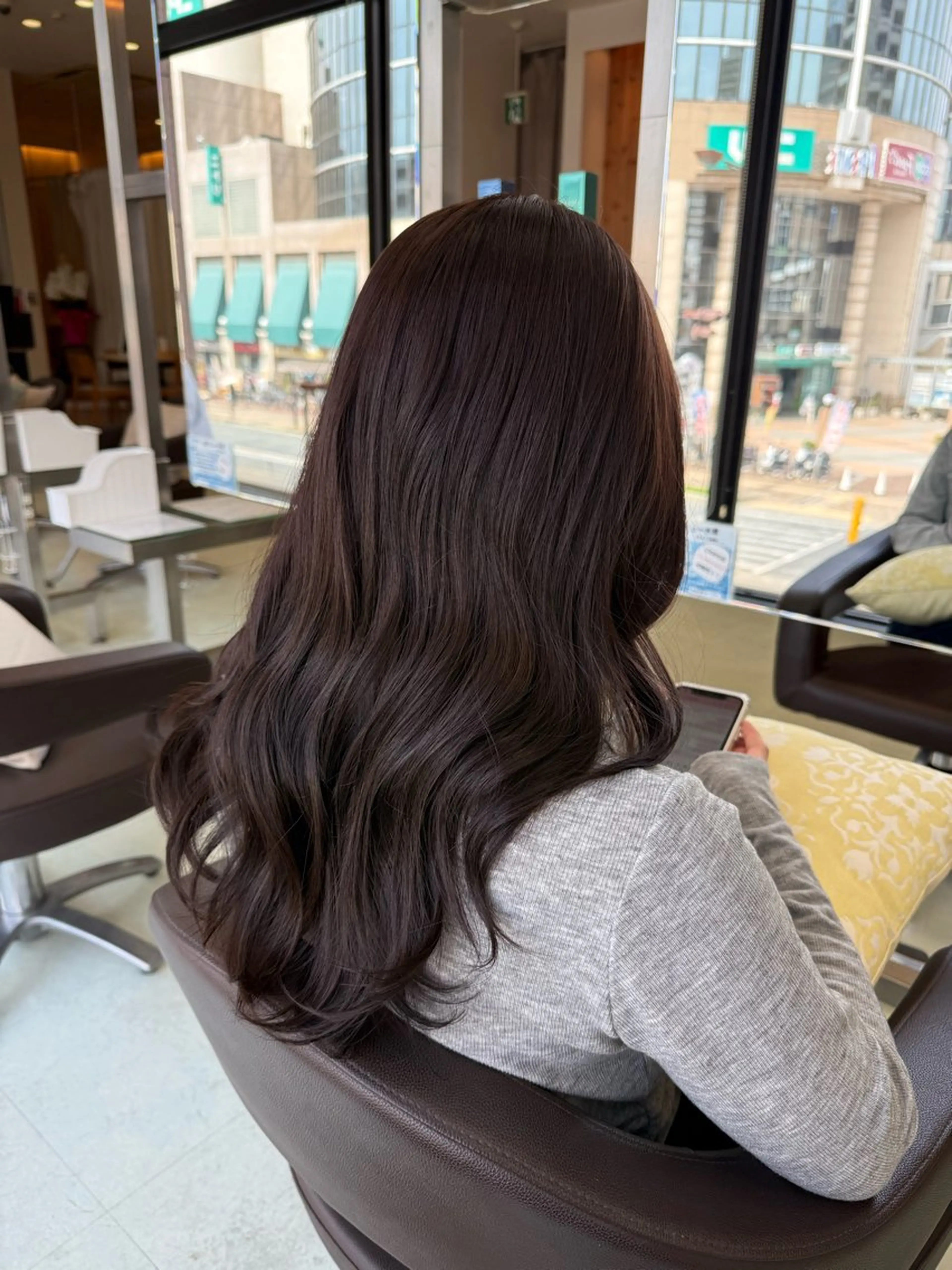 セミロング ラベンダーブラウン ヘアカラー 小芝涼介/レイヤー /メンズパーマ✂️のヘアスタイル