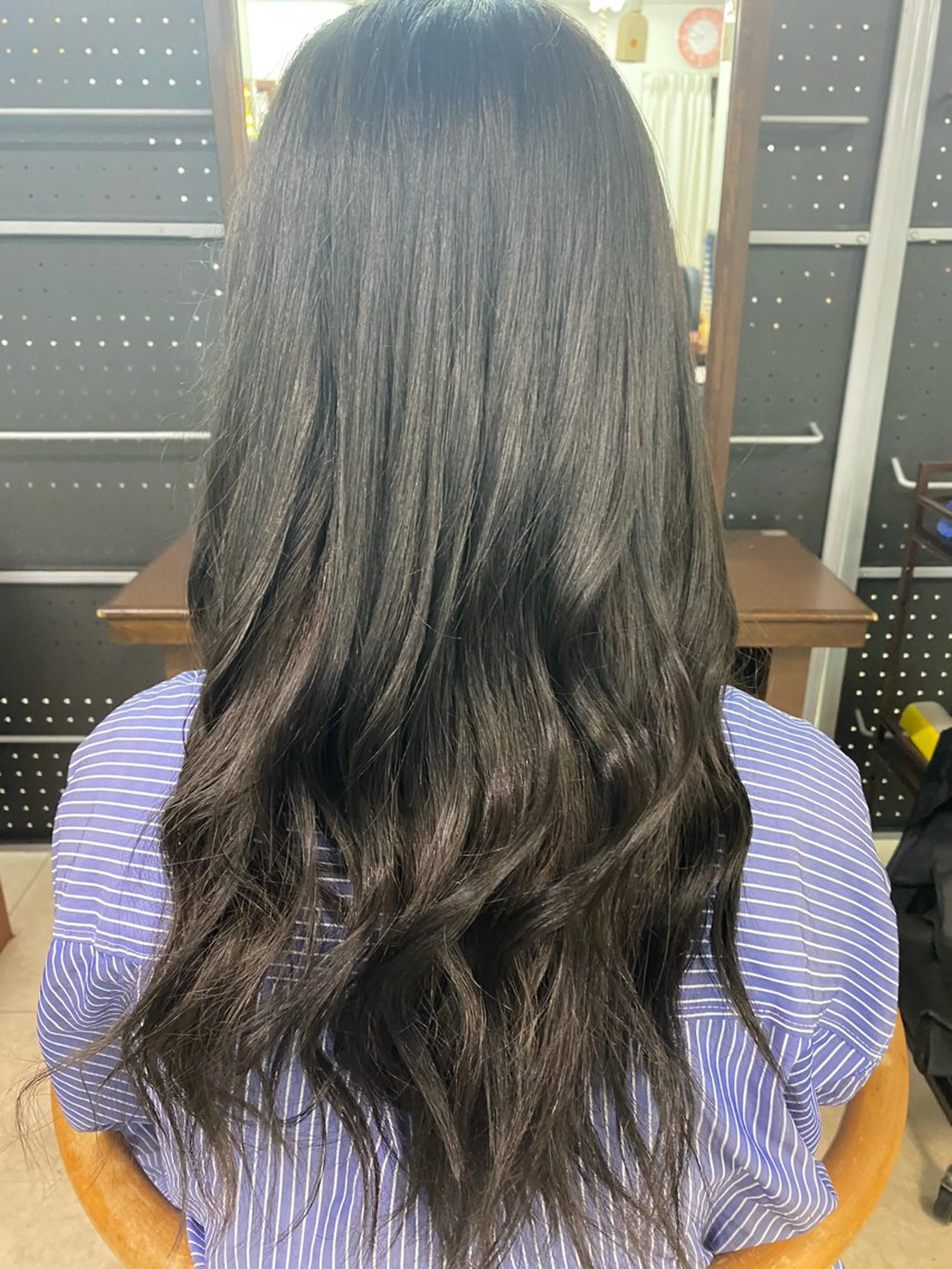 カラー 黒髪 ネイビーカラー m a o /まつパ/艶カラーのマツエク・マツパデザイン