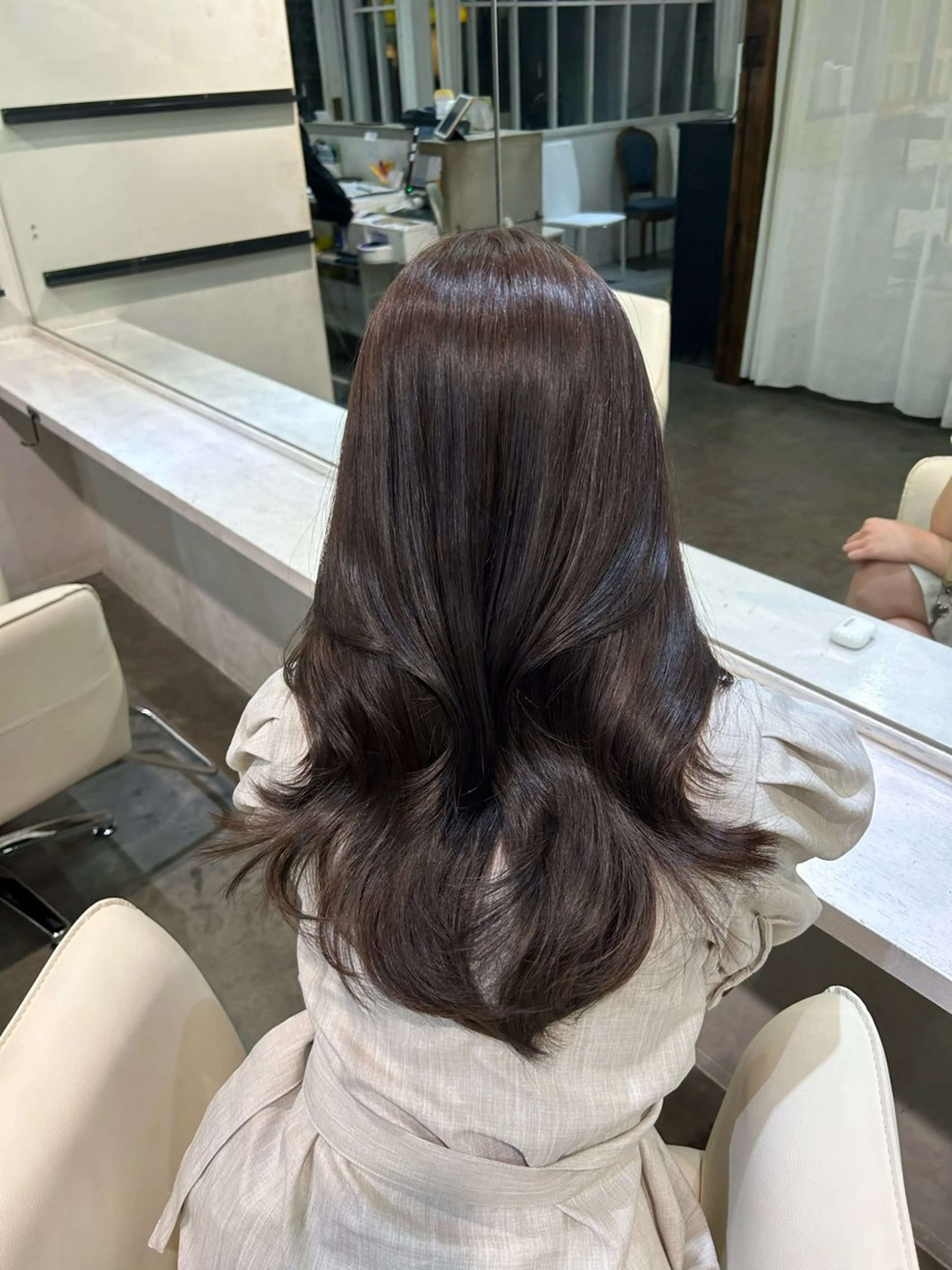 ロング カラー カット ヘアカラー トリートメント 🫧ナオ🫧 /韓国 ヘア/ マンツーマンのヘアスタイル