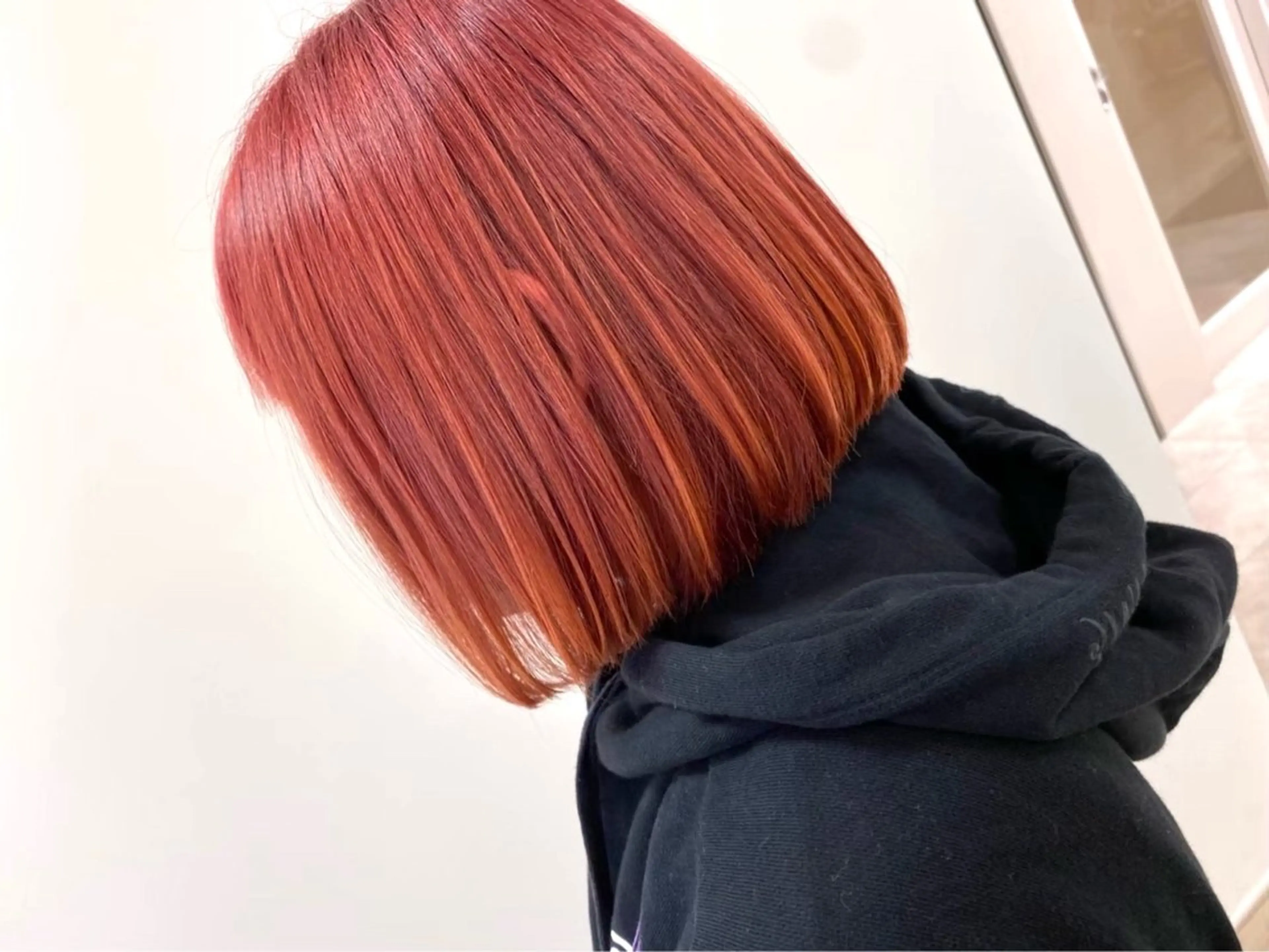 ショート 髪質改善/縮毛矯正/ 暖色カラー💫のヘアスタイル