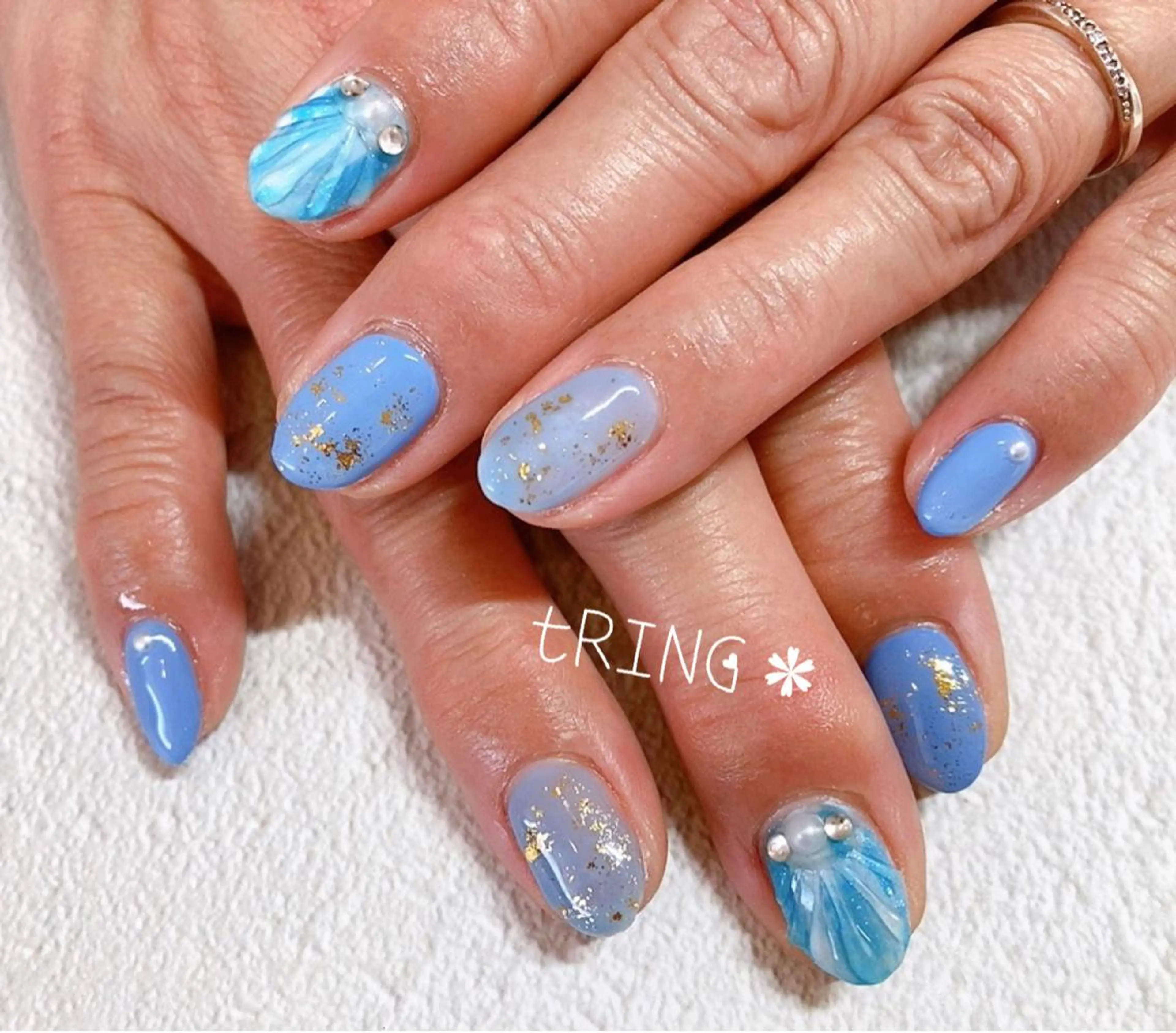 ネイル ハンドネイル tRING＊ しいの木台のネイルデザイン