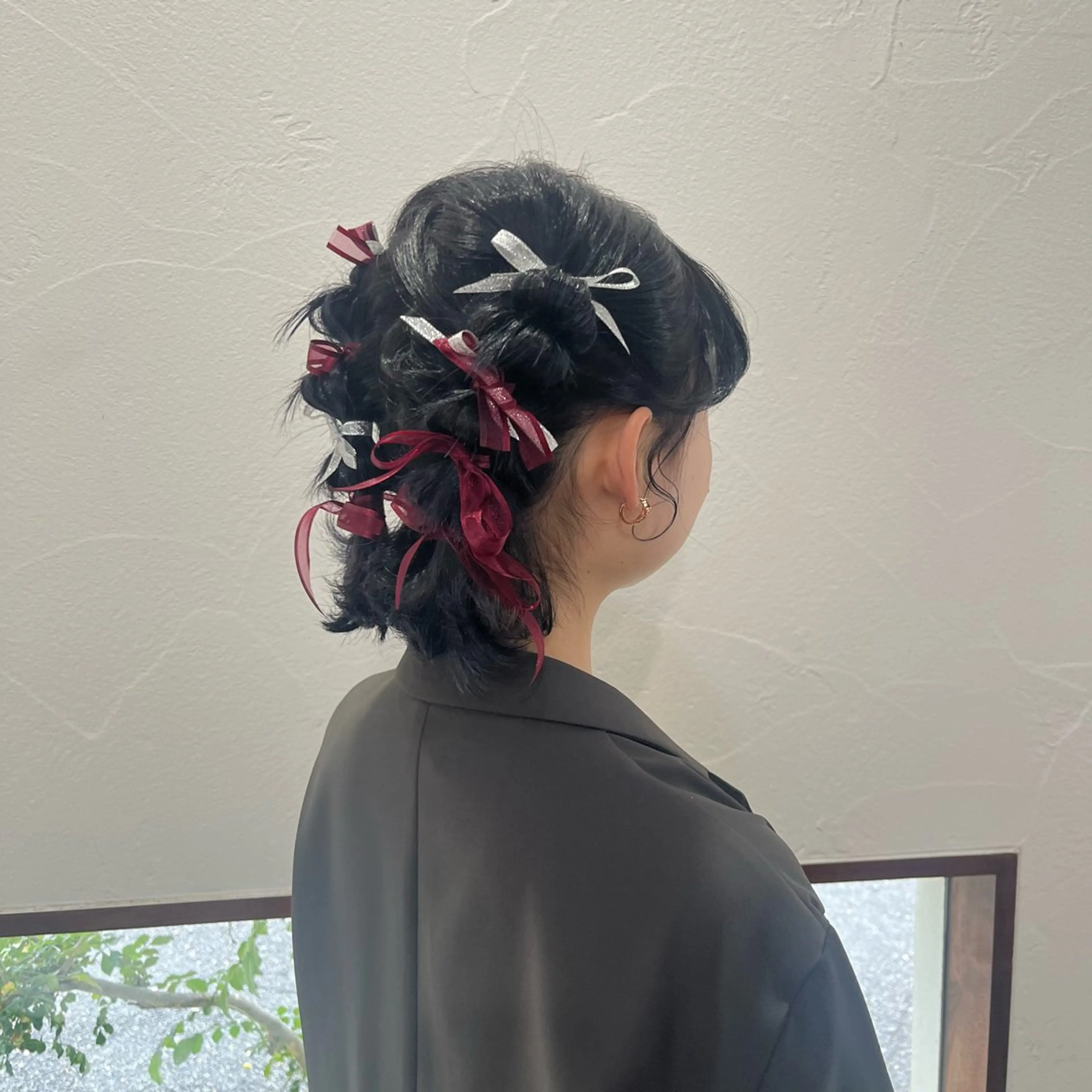 ショート 卒業式のヘアスタイル ヘアセット 金岡 碧のヘアスタイル