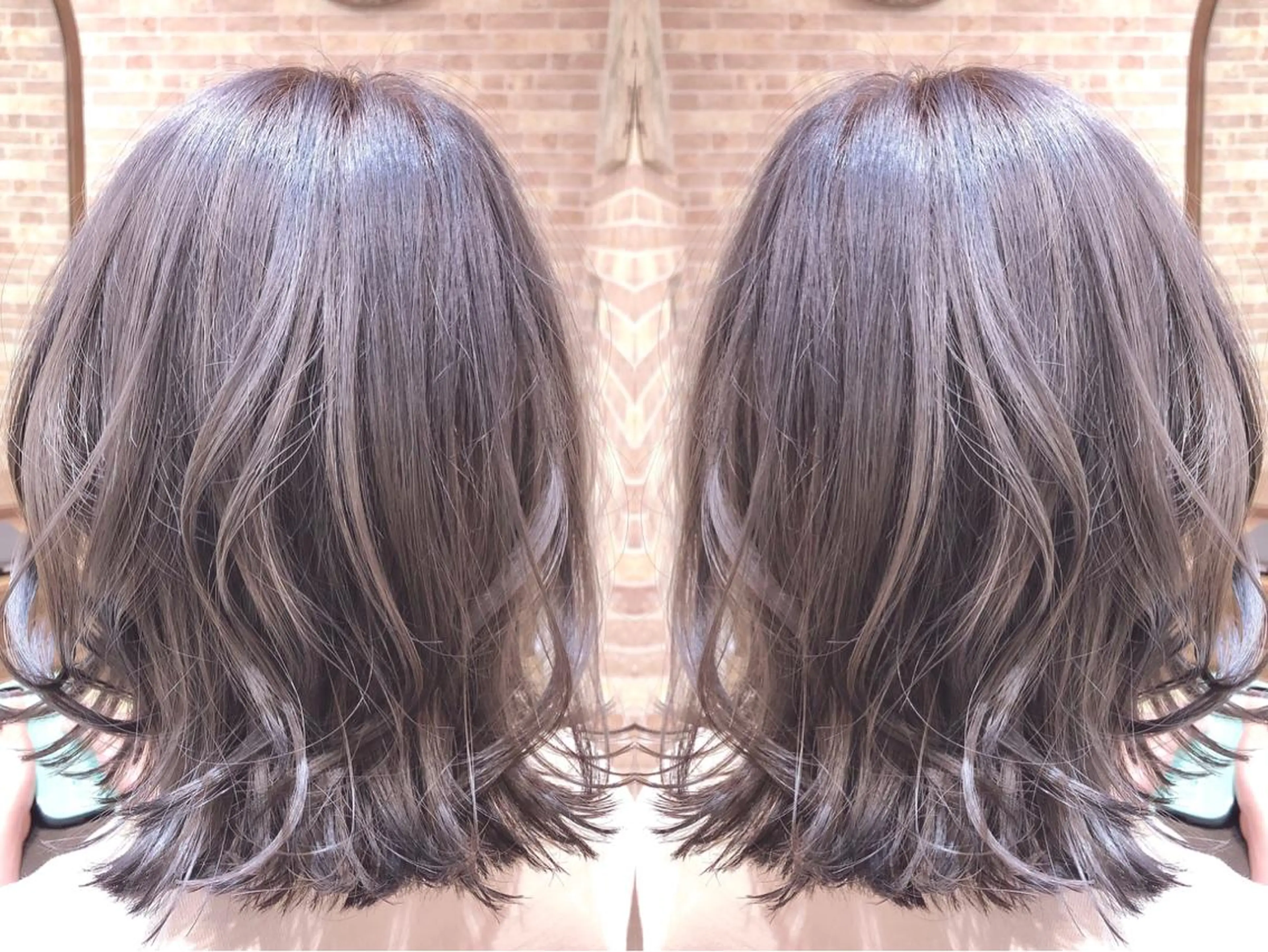 ミディアム カット ヘアカラー 大山 亮　　【髪質改善】のヘアスタイル