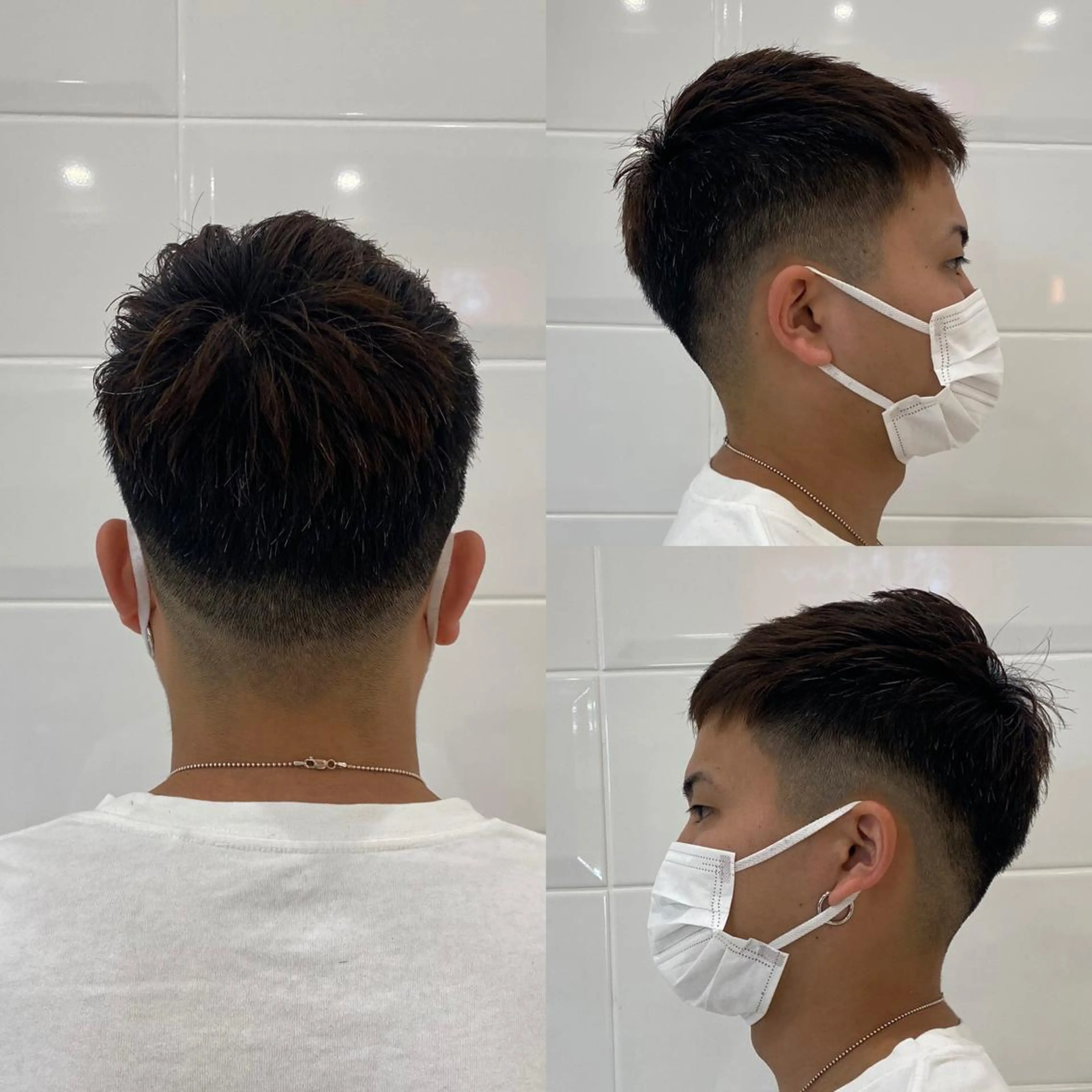 メンズ フェードカット スキンフェード 竹内 美貴のヘアスタイル