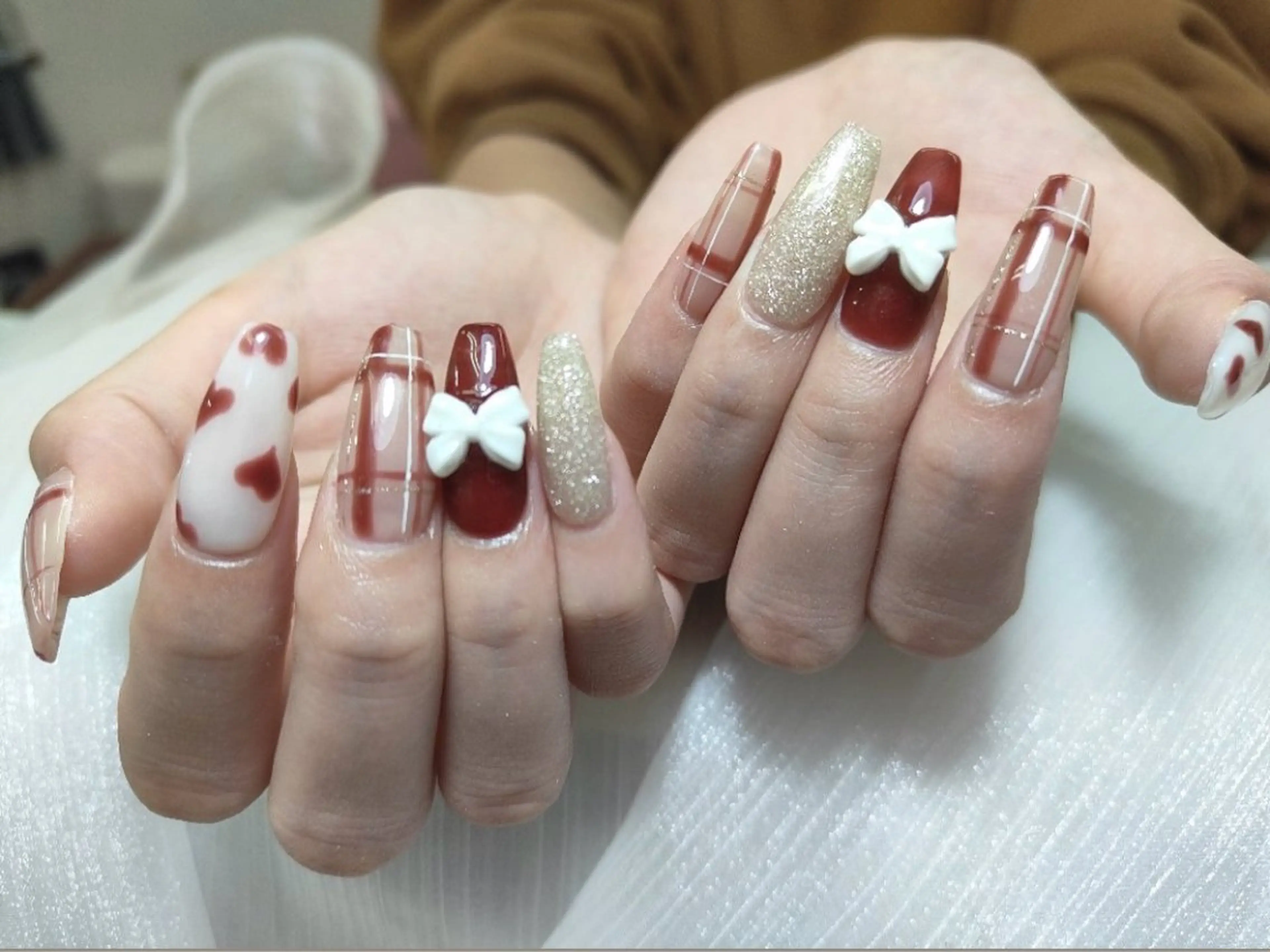 ネイル Chiara 長さだしのネイルデザイン