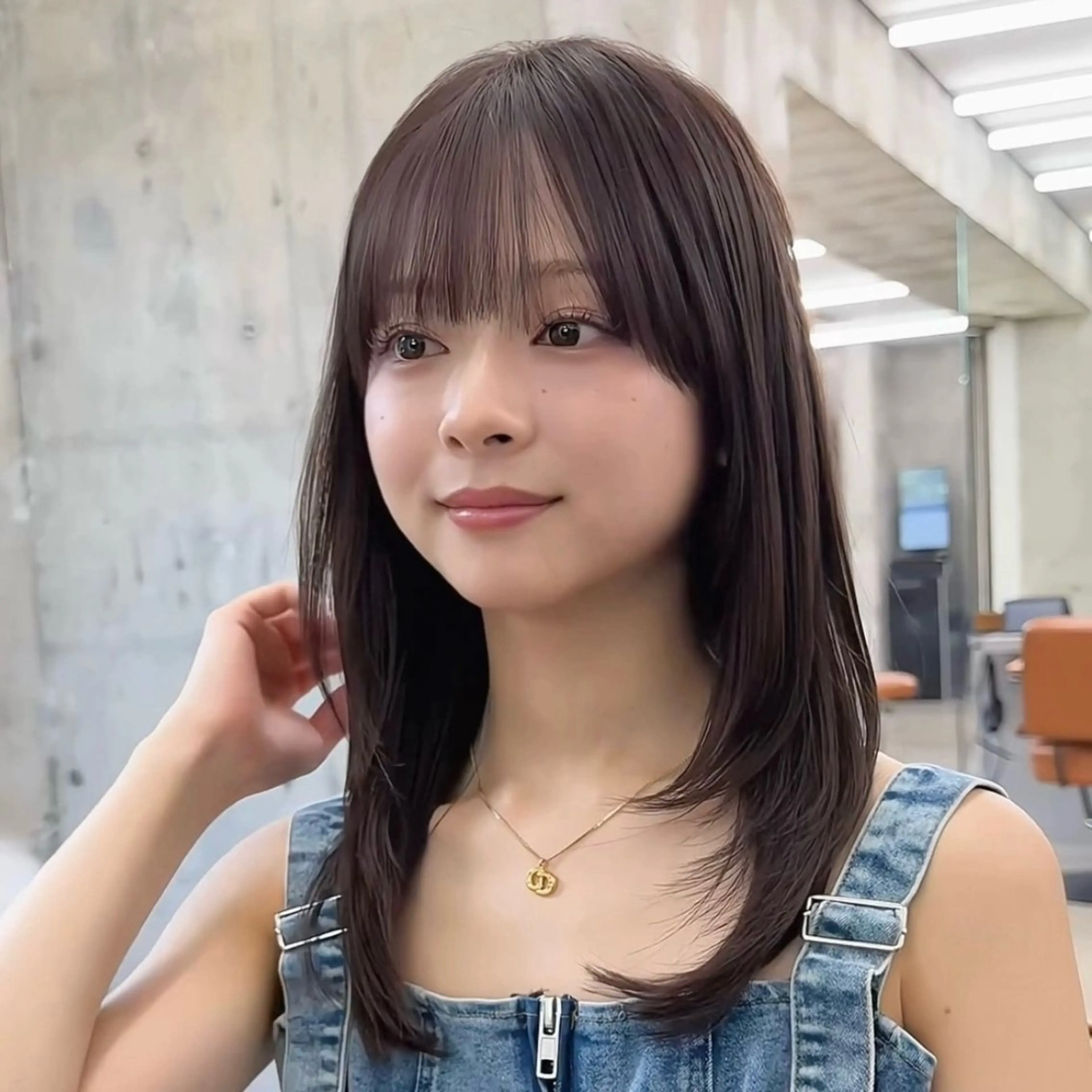 ミディアム カラー レイヤーカット 柔らかいレイヤー🌿 大人ヘア/みっきーのヘアスタイル