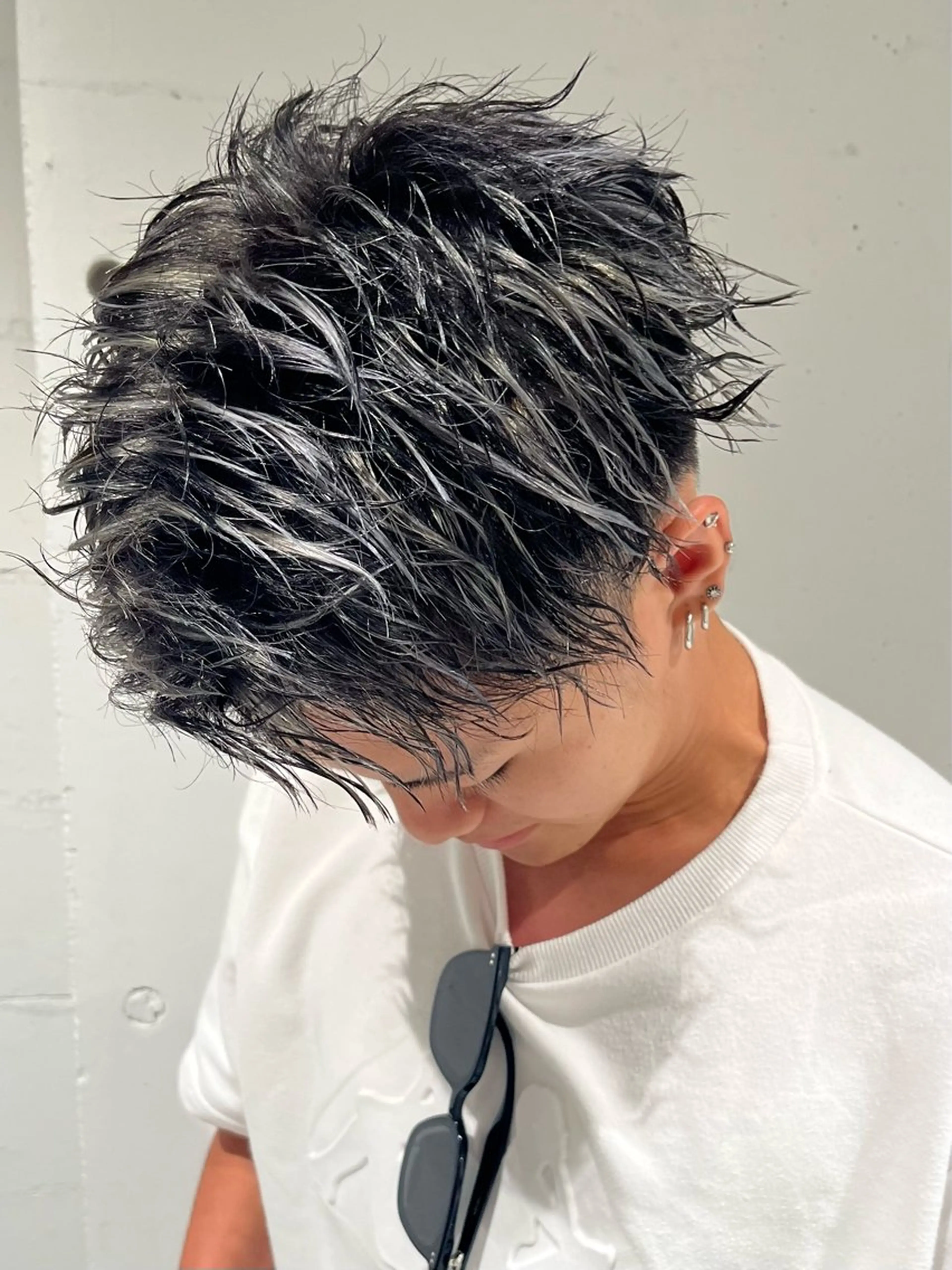 メンズ メンズハイライト ユイナ/ハイトーン /透明感カラー🫧のヘアスタイル