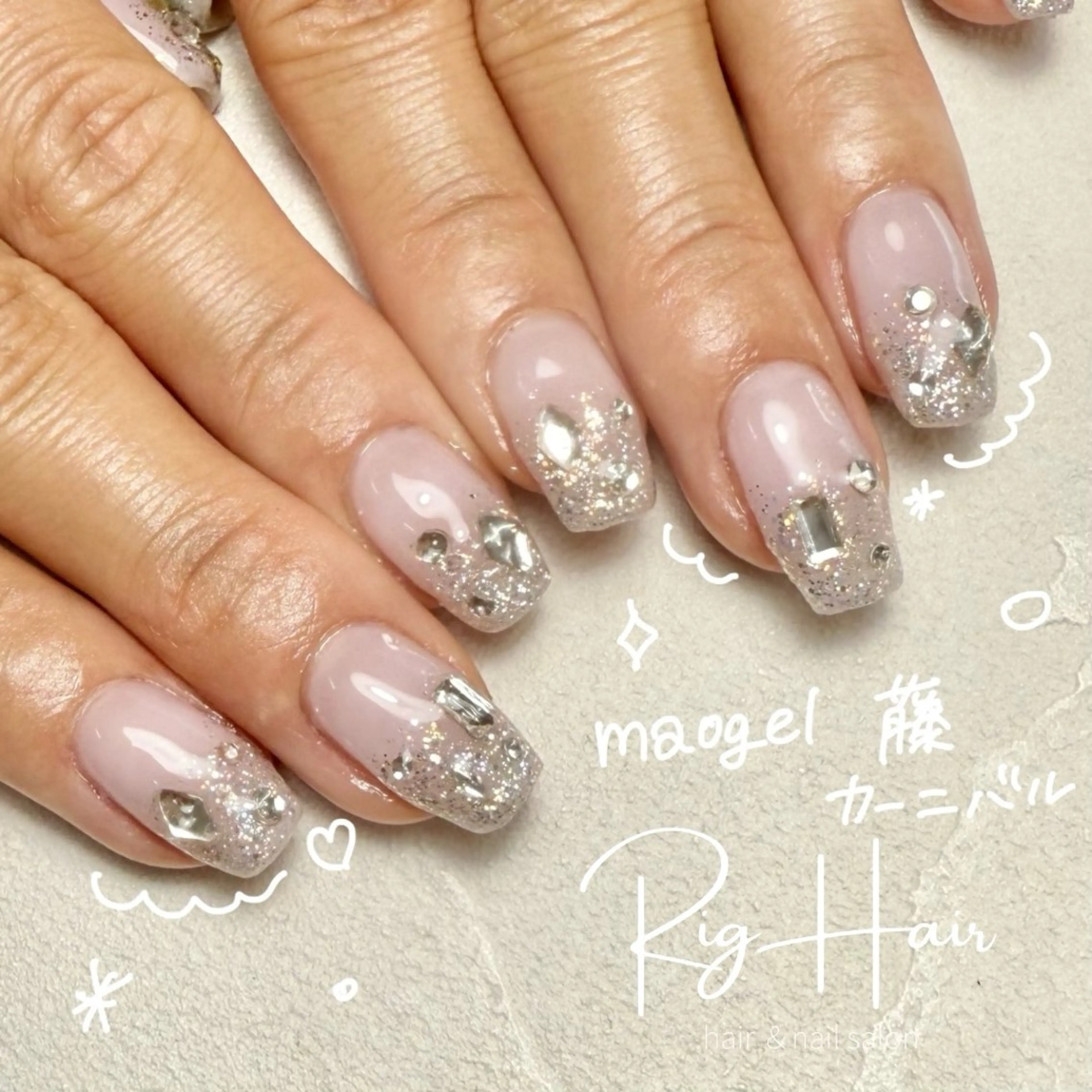 ネイル ハンドネイル RigHair所属・RigHair MIZUHOのネイルデザイン