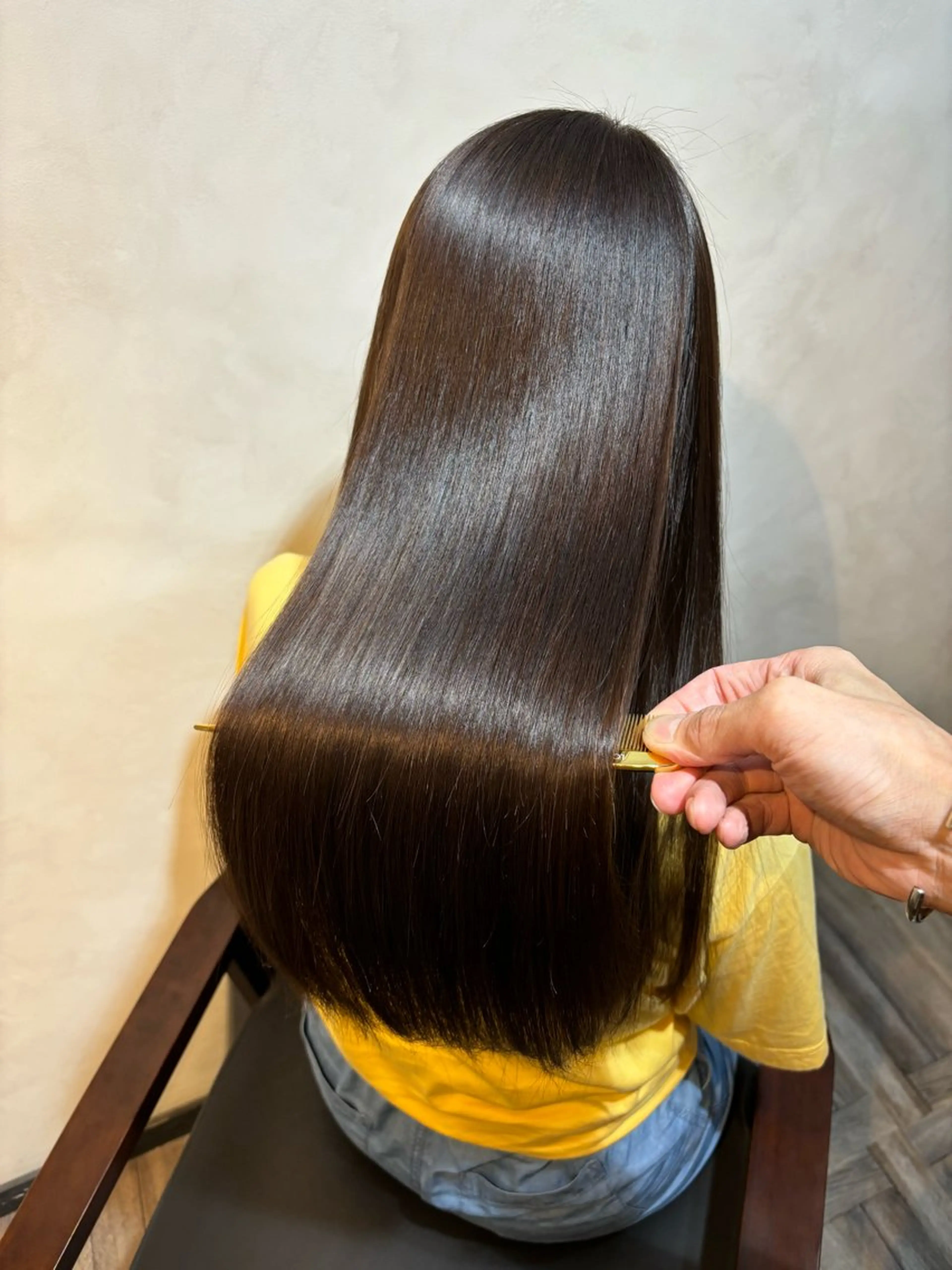 ロング 髪質改善 ロング 酸性ストレート 縮毛矯正 トリートメント ヘッドスパ ヘアセット 美髪矯正 🌈髪質改善 山下のヘアスタイル