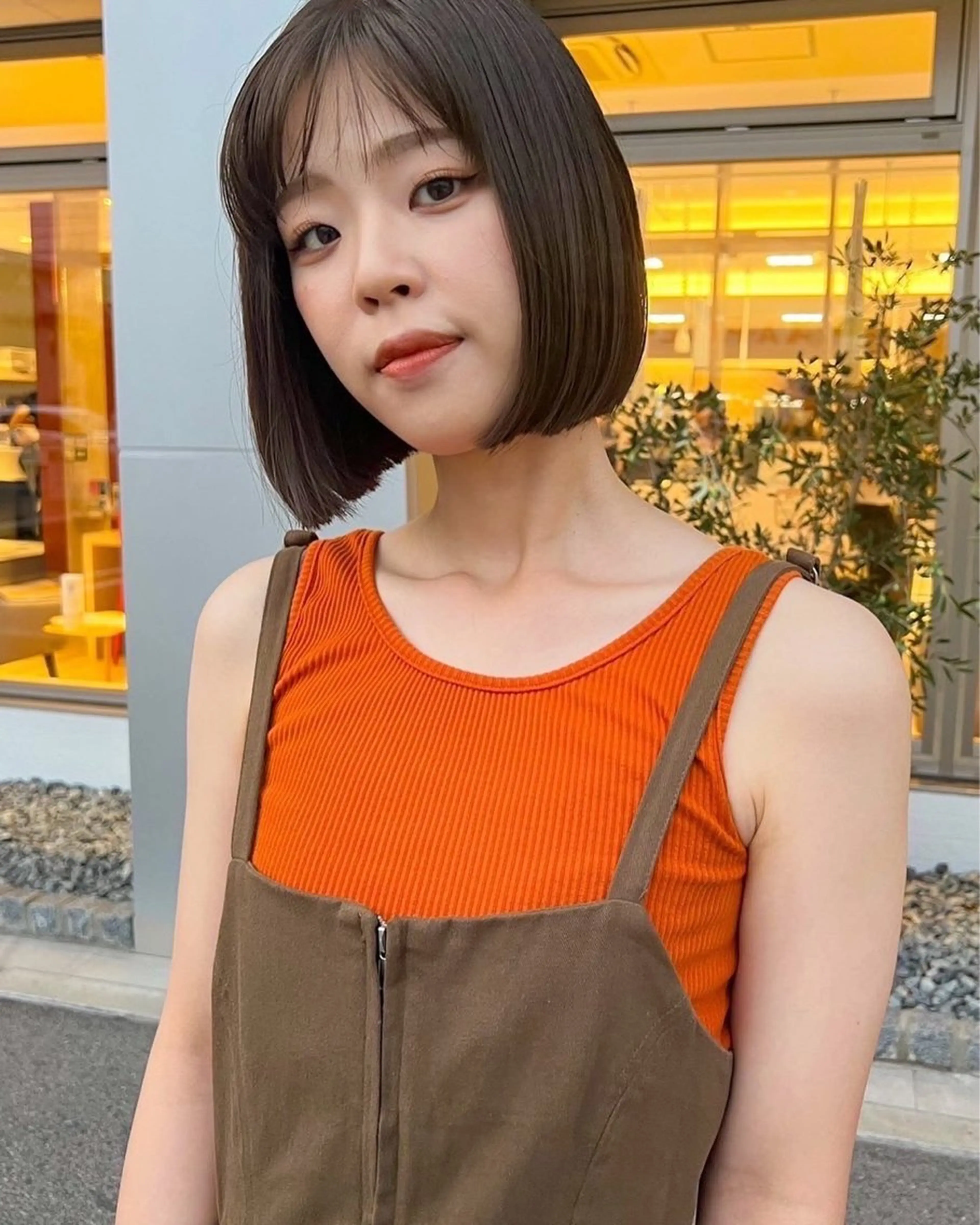 ミディアム 韓国風ヘア 奥川拓哉/倉敷/中庄 /髪質改善/レイヤーのヘアスタイル