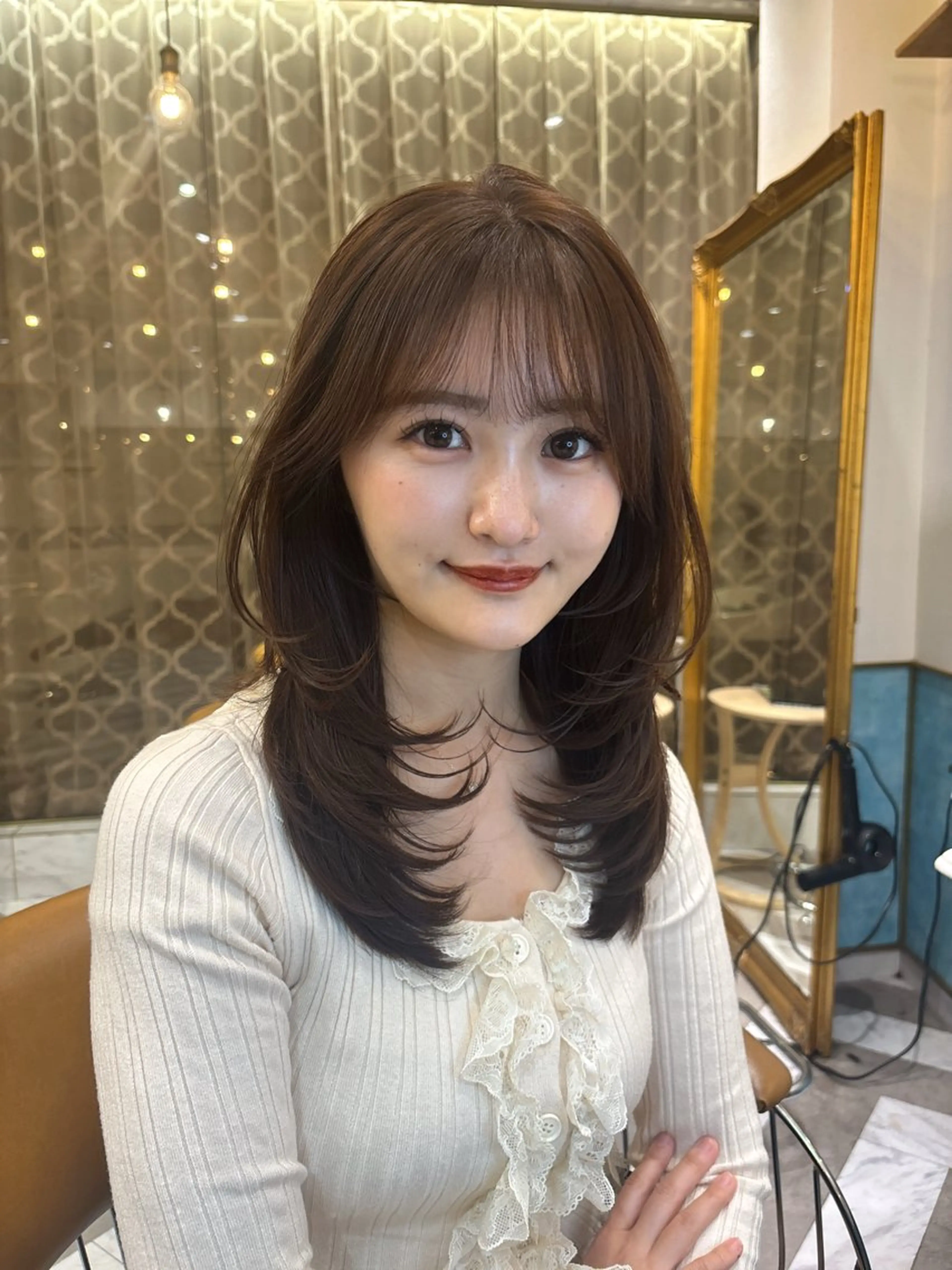 【🥇人気No. 1】【🇰🇷骨格診断カット無料★🌟透明感カラー＋💫トリートメント】メンテナンス向け（ミニモ限定）の写真