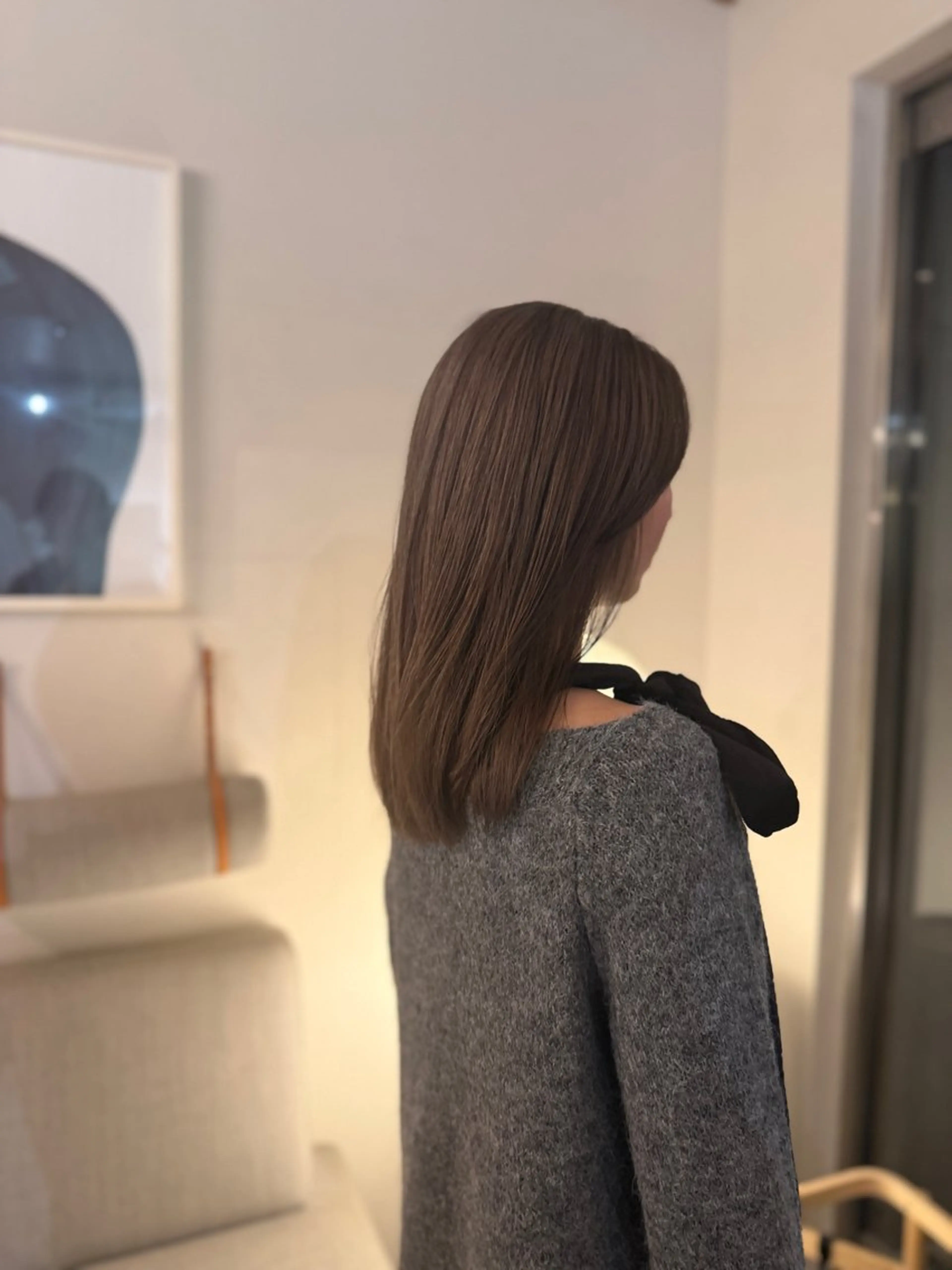 セミロング カラー ヘアカラー メンズパーマ／ボブ 星本広海のヘアスタイル