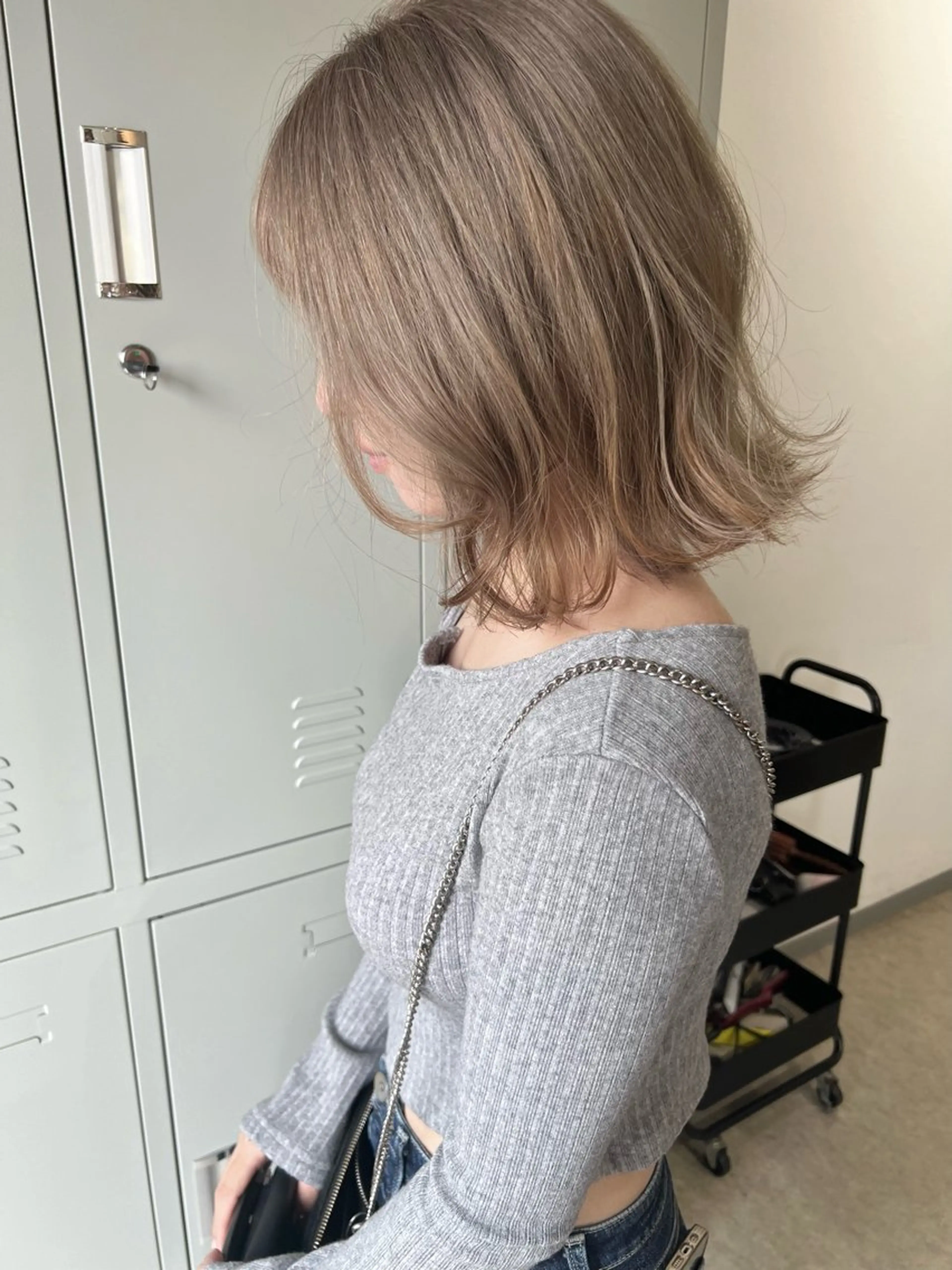 ミディアム ボブ 髪質改善 韓国風ヘア レイヤーカット 縮毛矯正 suii..hair designのヘアスタイル