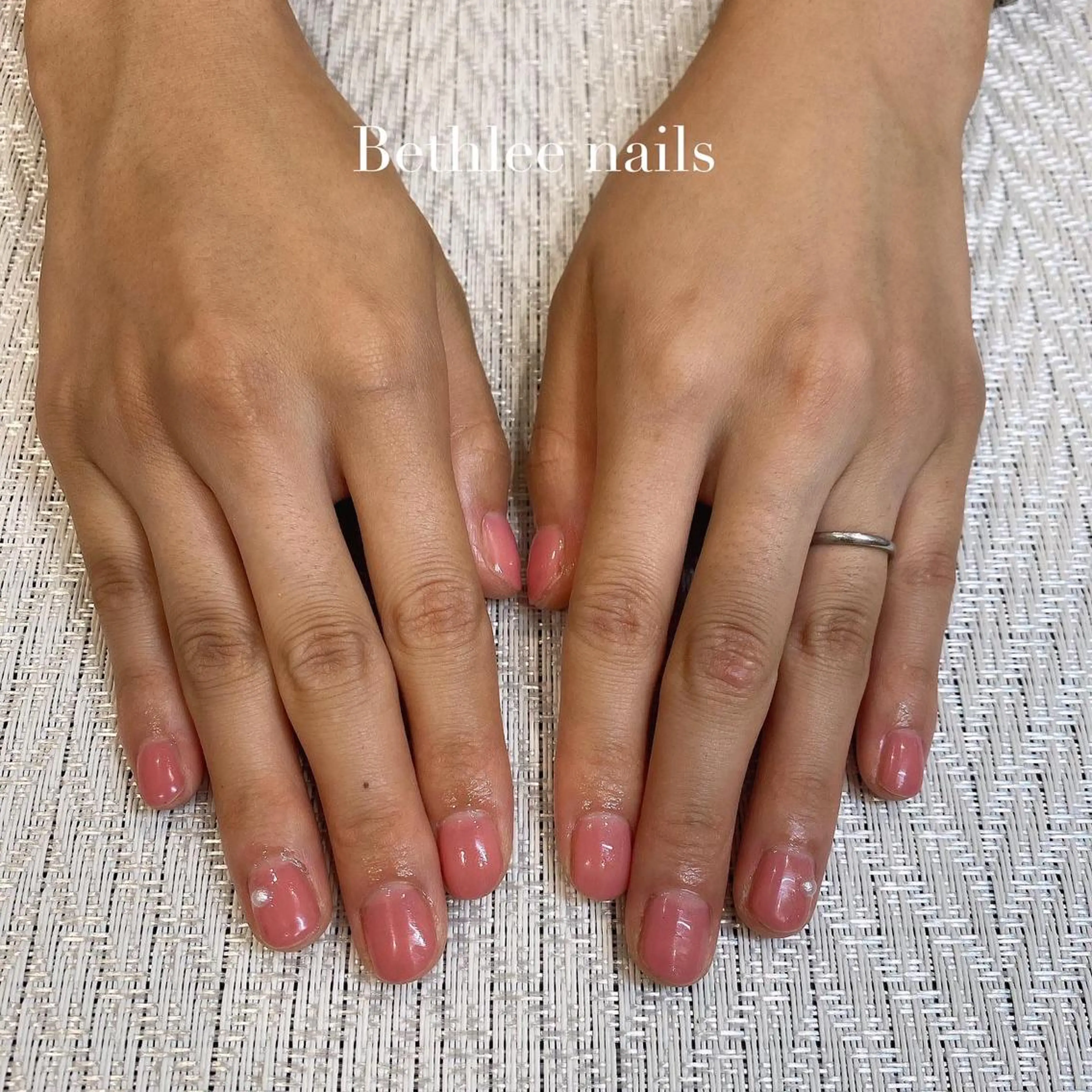 ネイル ピンク ハンドネイル Bethlee nailsのネイルデザイン