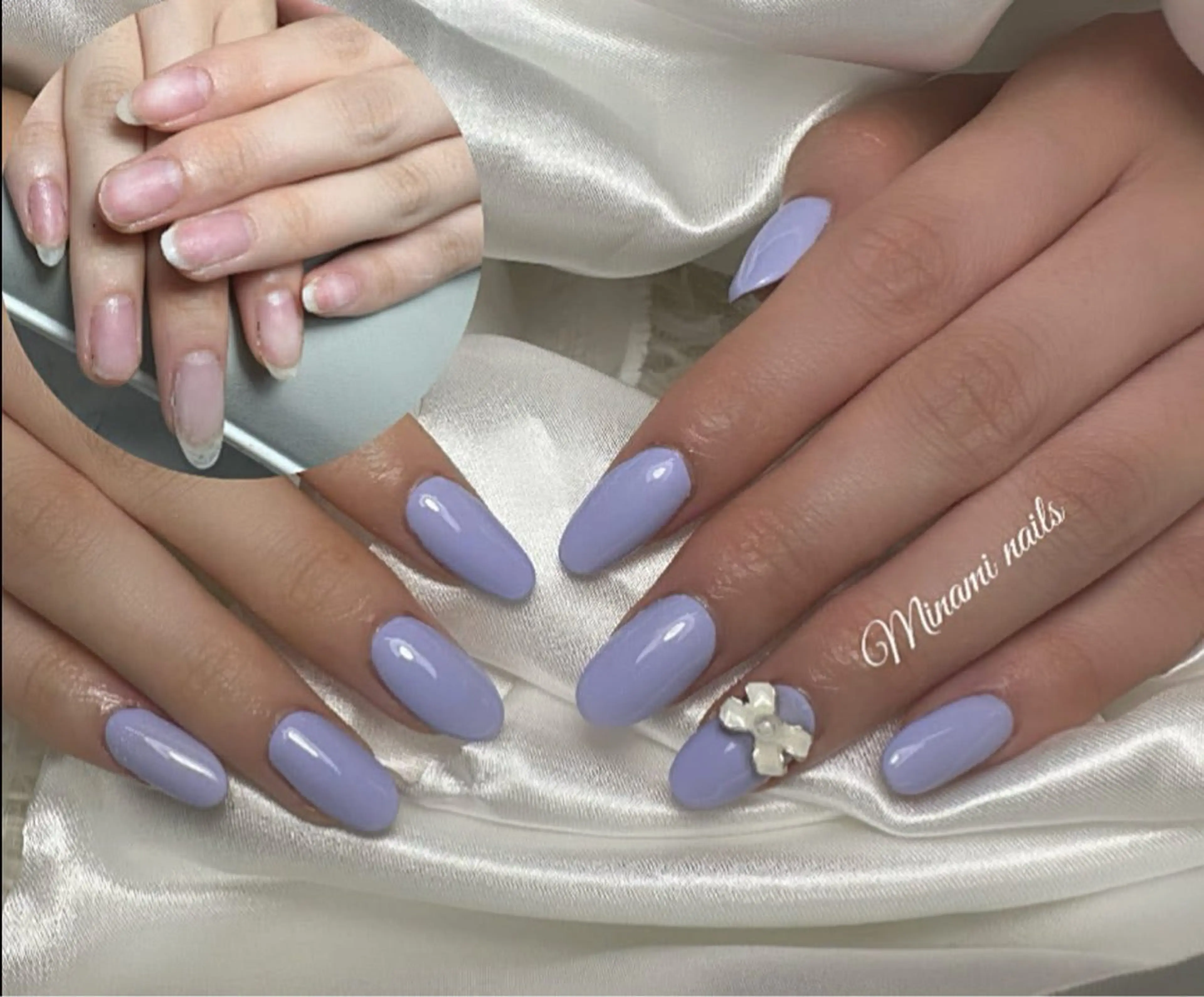 ネイル アートネイル オーロラネイル ガーリー キラキラネイル 韓国ネイル Minami Nailsのネイルデザイン