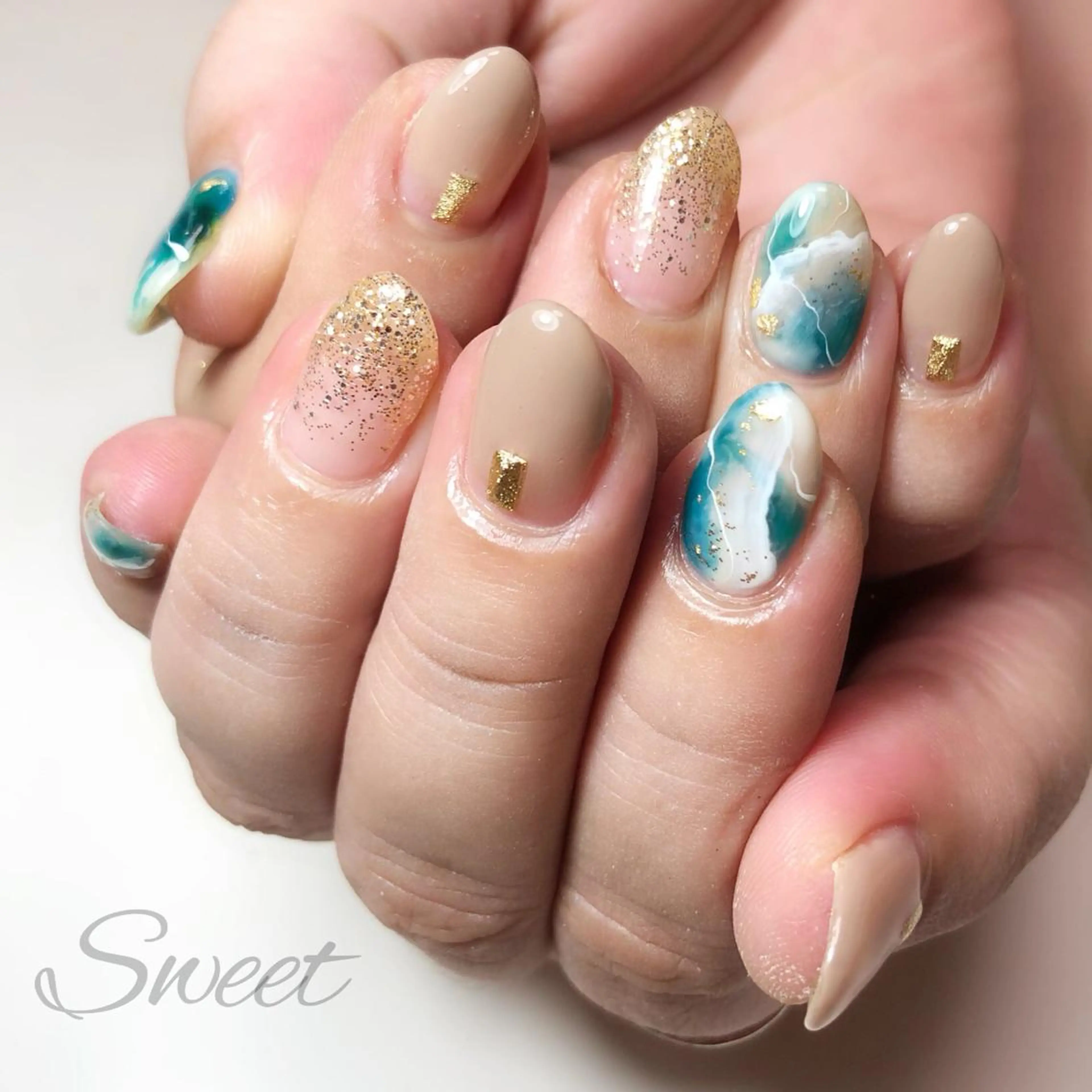 ネイル sweet 仲野陽子のネイルデザイン