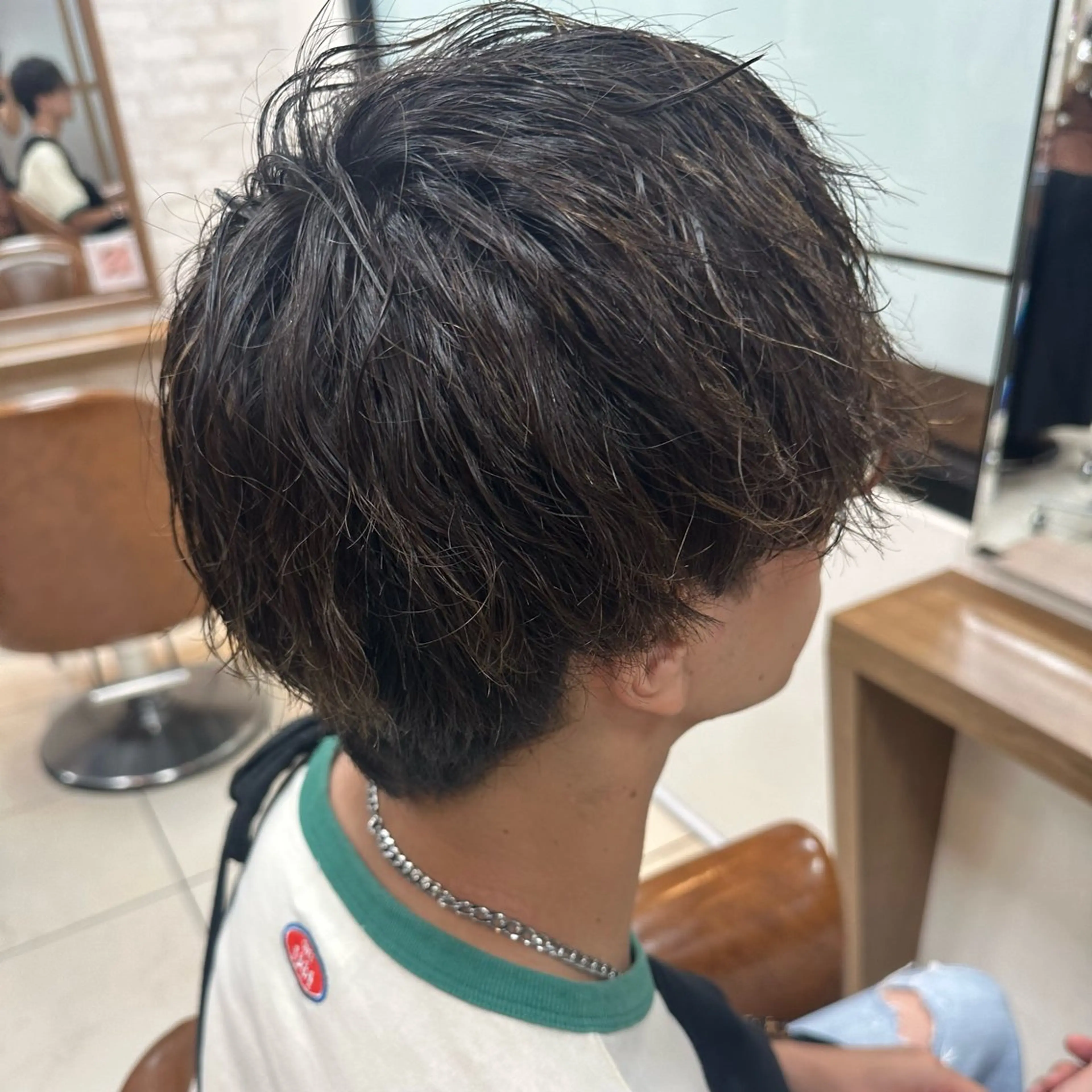 パーマ メンズ 髪質改善/ブラック ヘア/リンのヘアスタイル