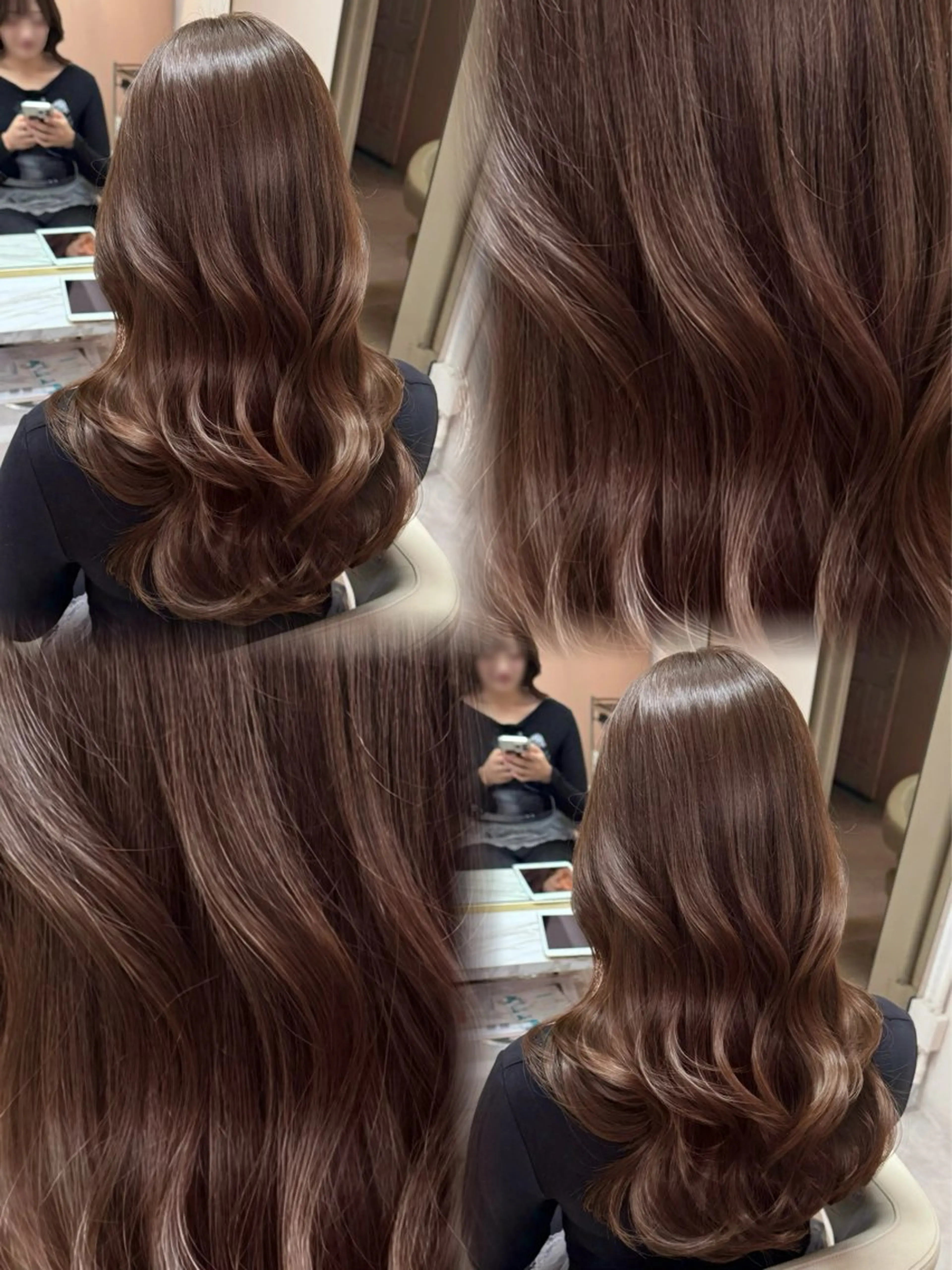 ロング カラー カット ヘアカラー トリートメント ♡韓国/レイヤー カット/Ayana♡のヘアスタイル