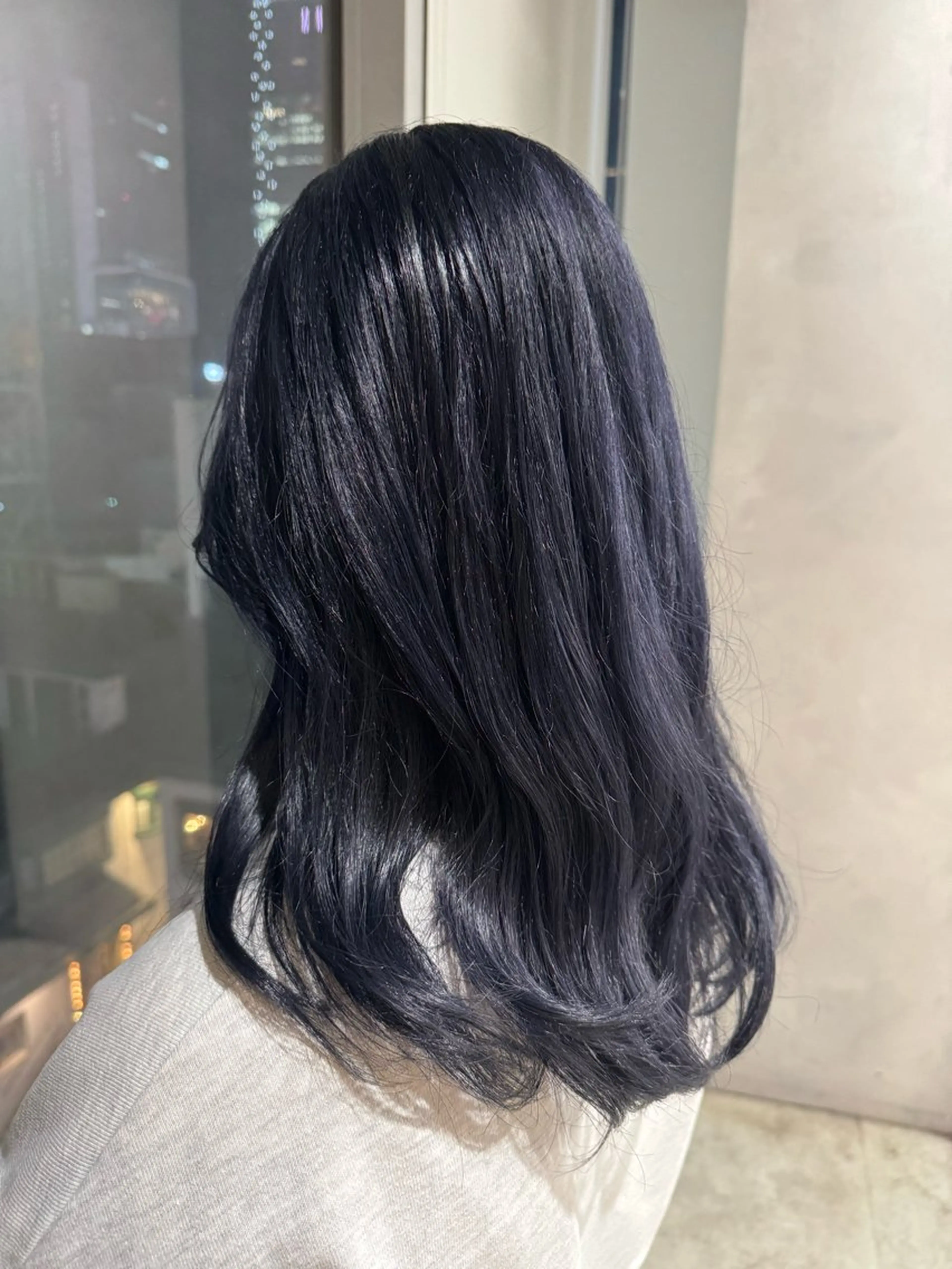 セミロング カラー ブルーカラー ブルージュ トリートメント カット ヘアカラー トリートメント 透明感カラー✨艶髪 制作🌱山根あゆみのヘアスタイル