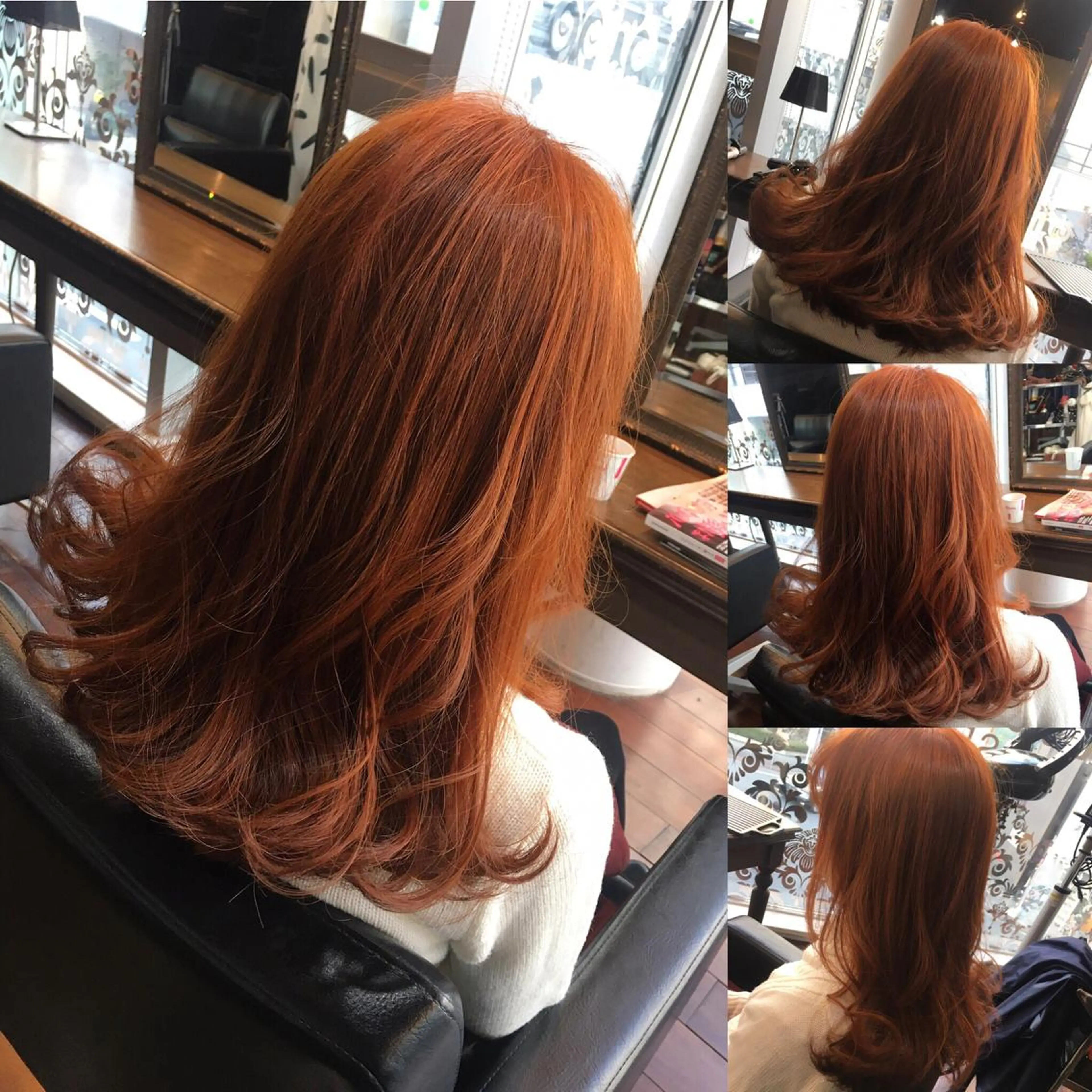 セミロング カラー 吉本 yoshimotoのヘアスタイル