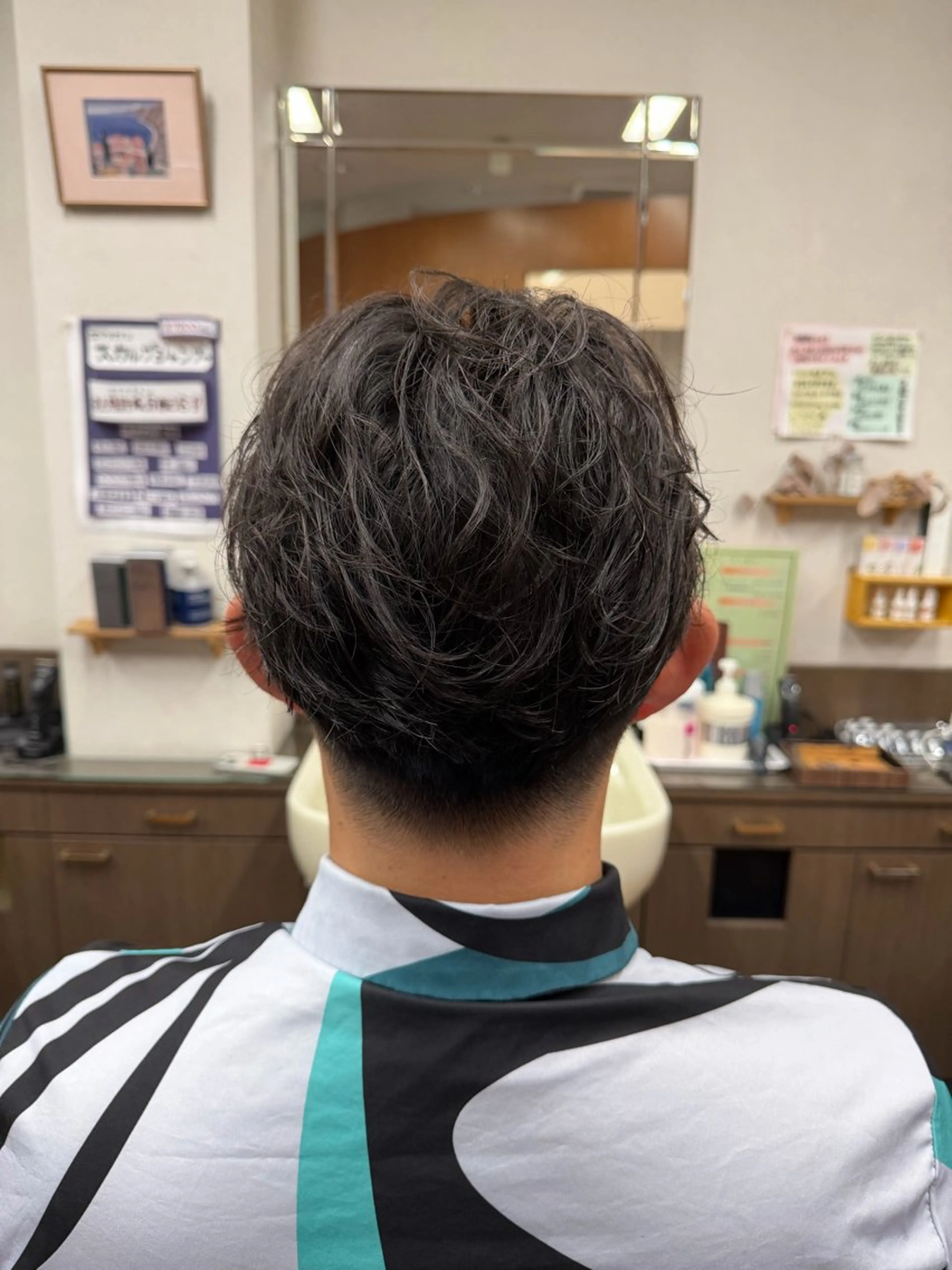 ショート パーマ メンズ 竹村 勇輝のヘアスタイル