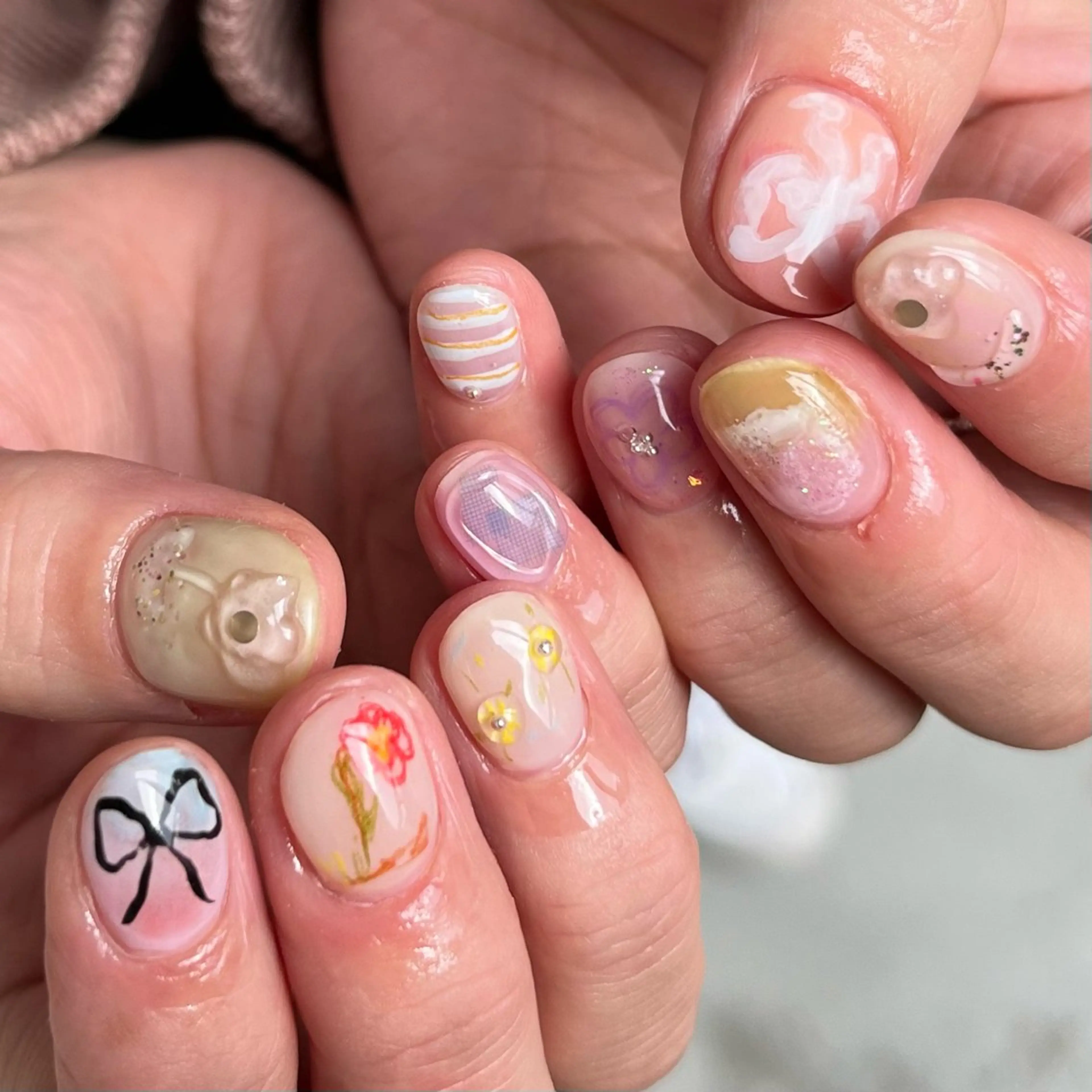 ネイル 韓国ネイル ハンドネイル mitsuki / Manonのネイルデザイン