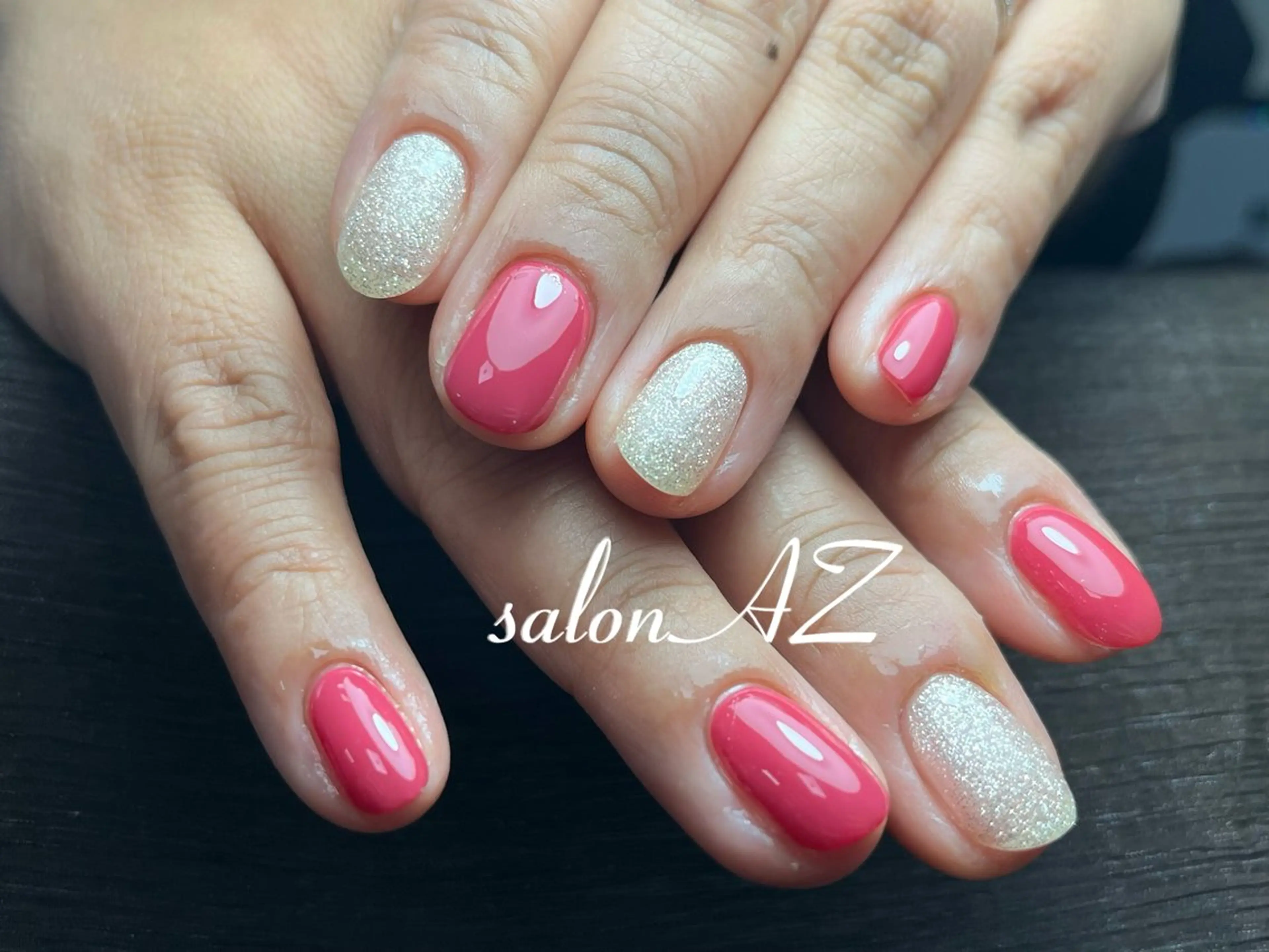 ネイル 長さ出し フットネイル フレンチネイル マグネットネイル ニュアンスネイル salon AZのネイルデザイン