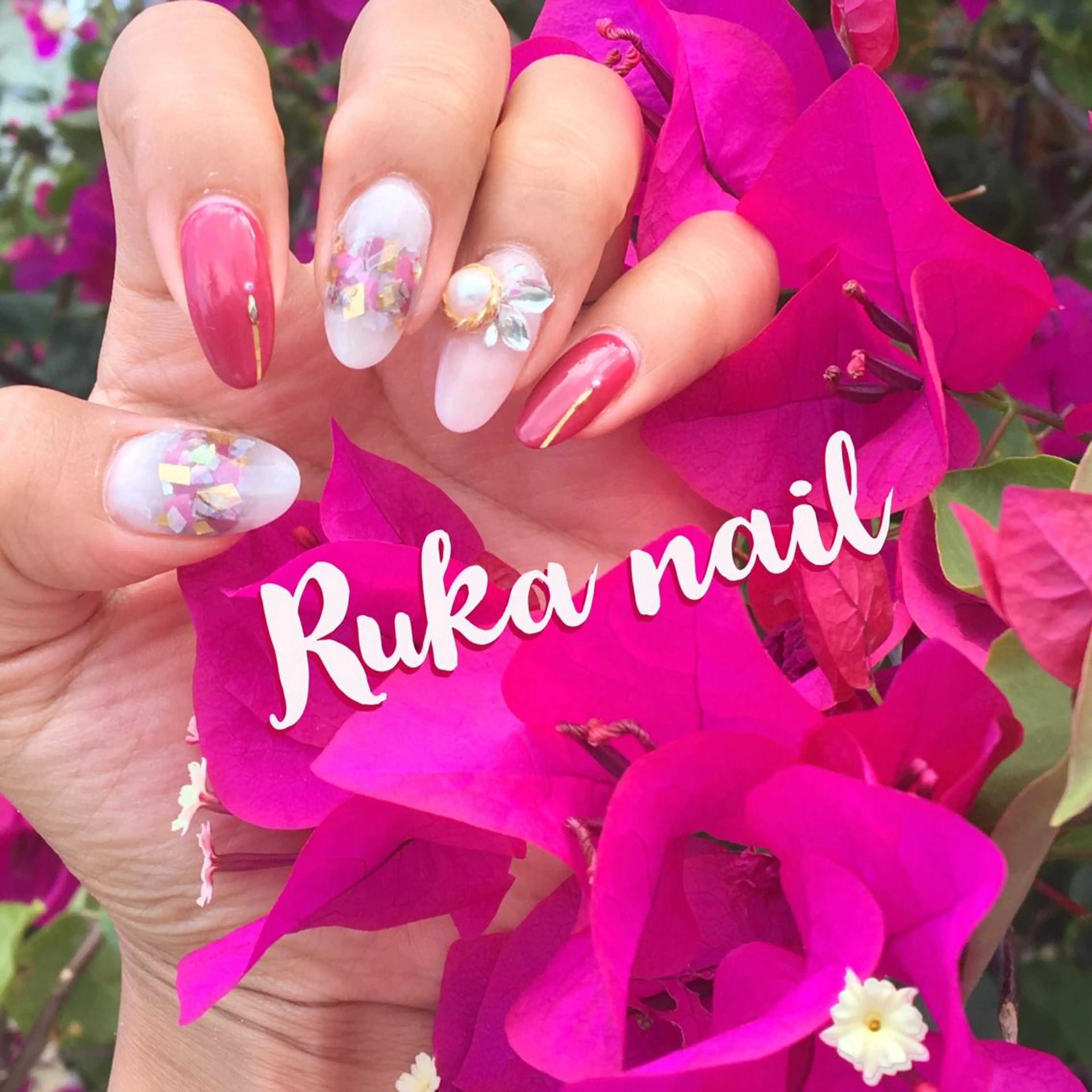 ロング ネイル ハンドネイル Ruka nail 【ﾙｶ ﾈｲﾙ】のネイルデザイン