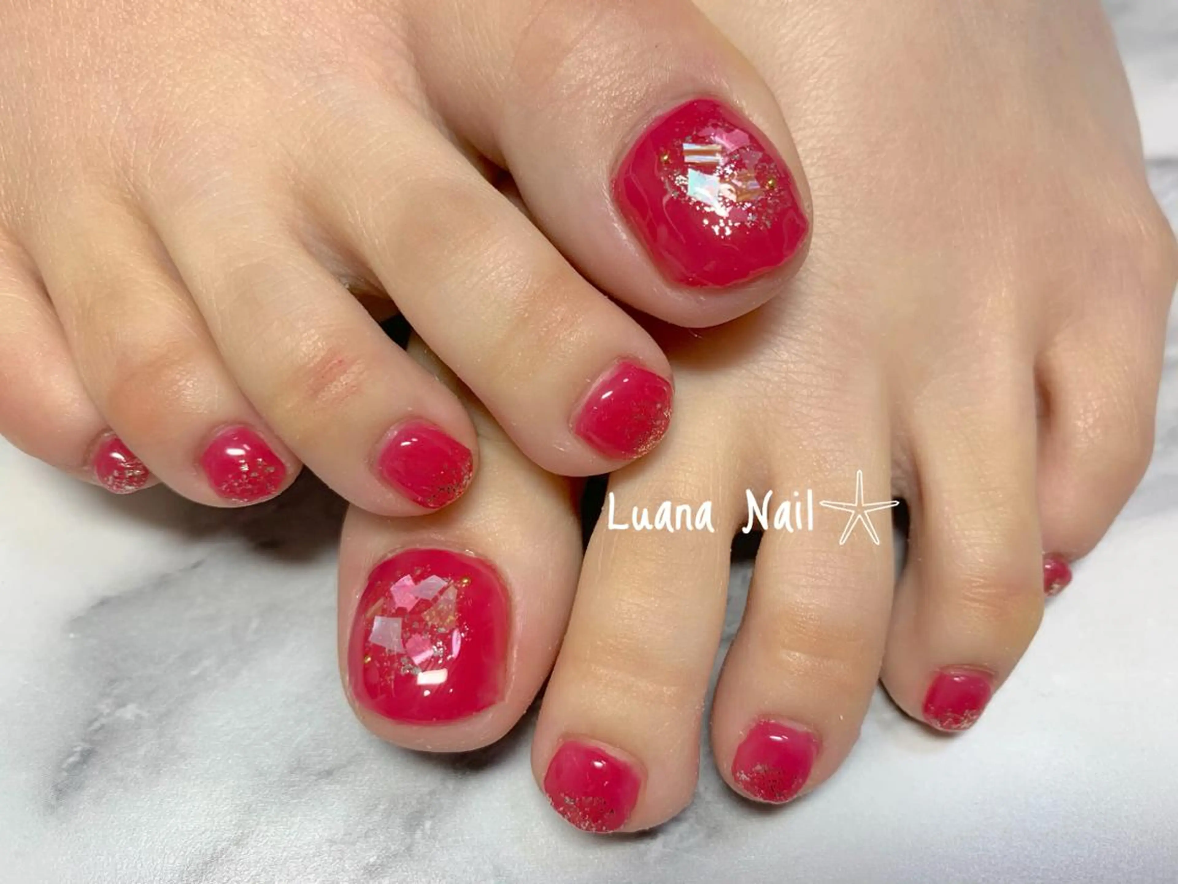 ネイル フットネイル BeauJu by Luana Nailのネイルデザイン