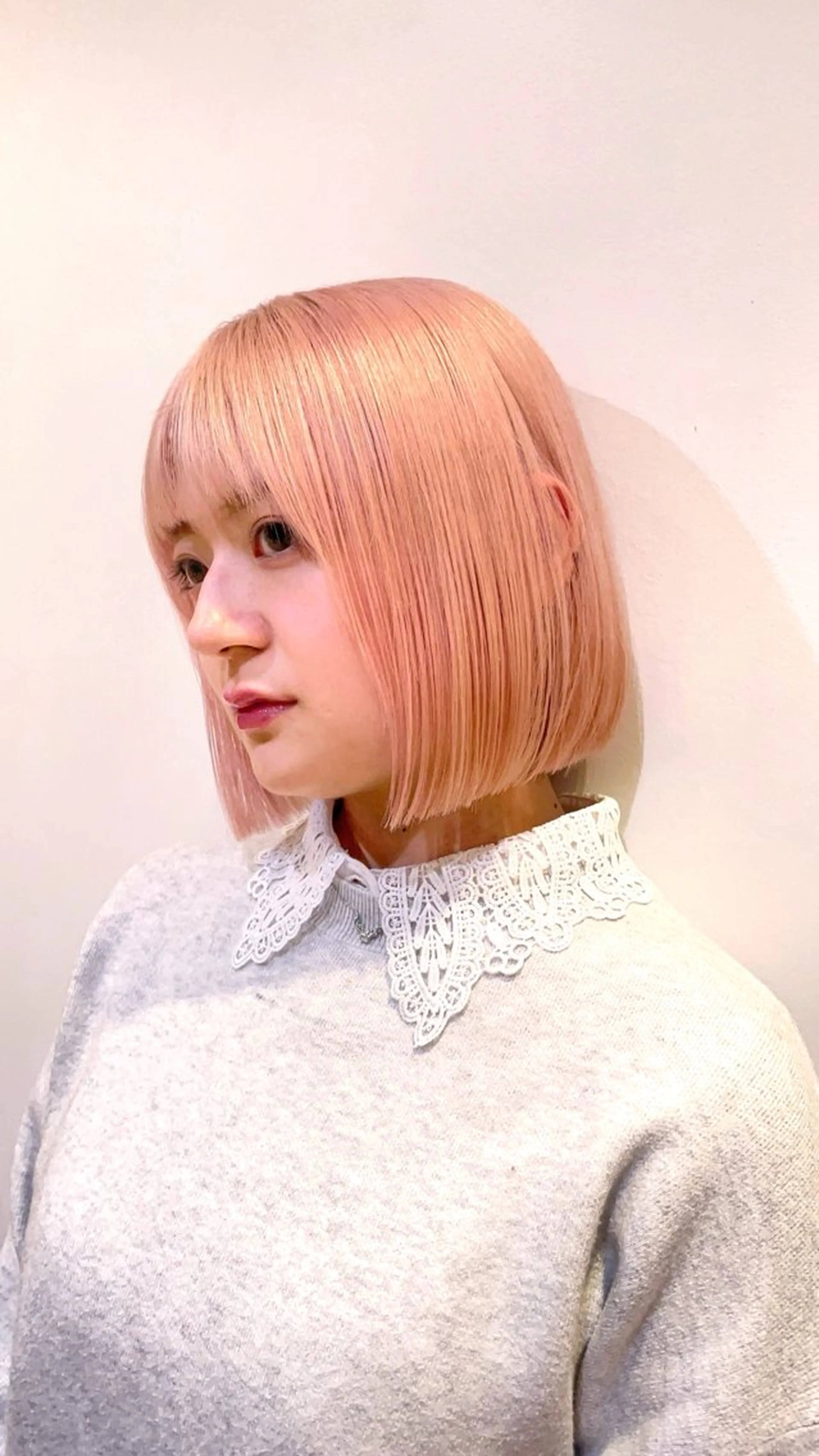 ショート カラー ハイトーンカラー ボブ 🐣Say.ree ひらいで ななみ🐣のヘアスタイル