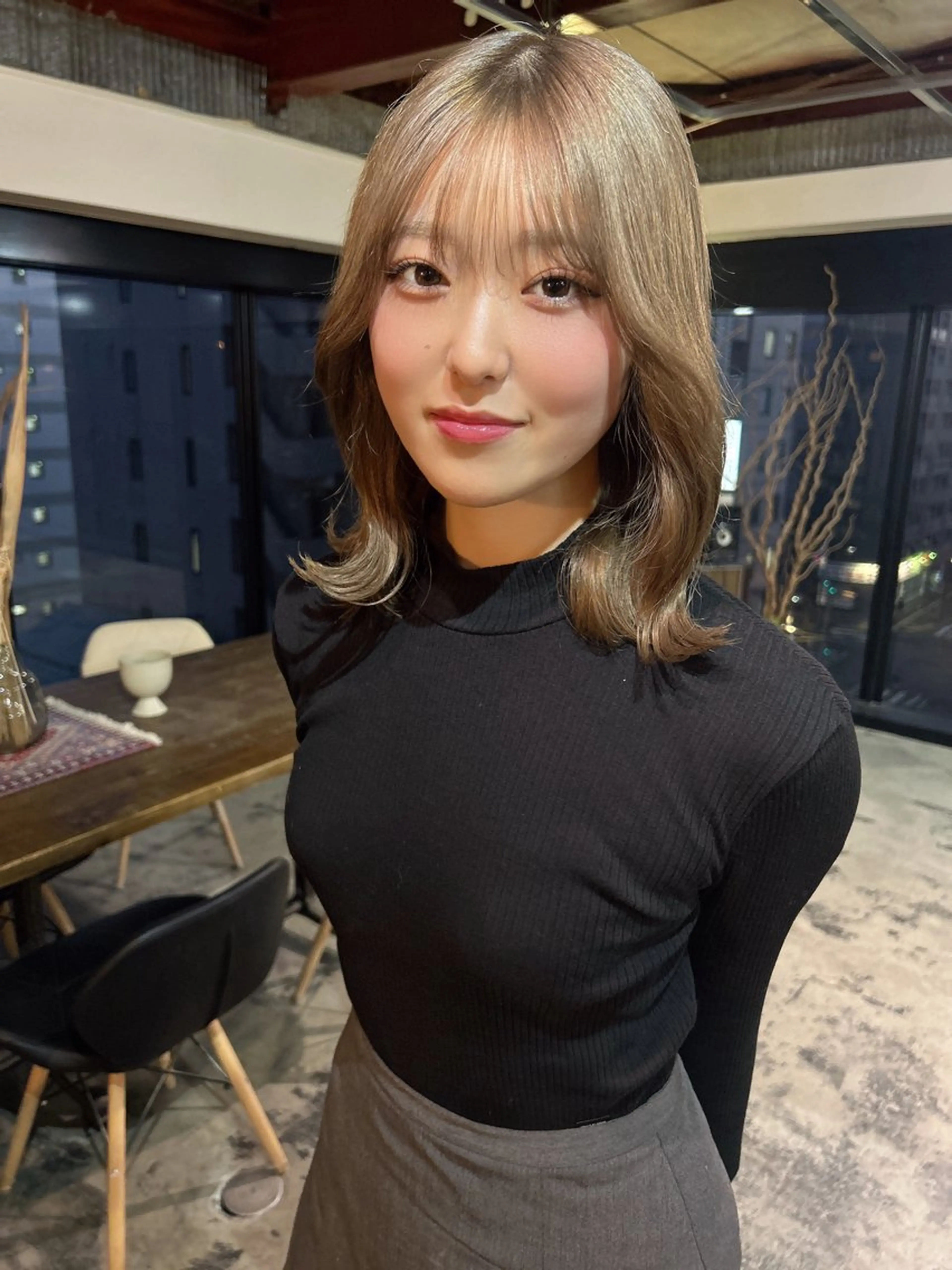 🏵ミニモ限定🌈メンテナンスカット➕プレミアムケアブリーチ➕ワンカラー➕5step髪質改善トリートメントの写真