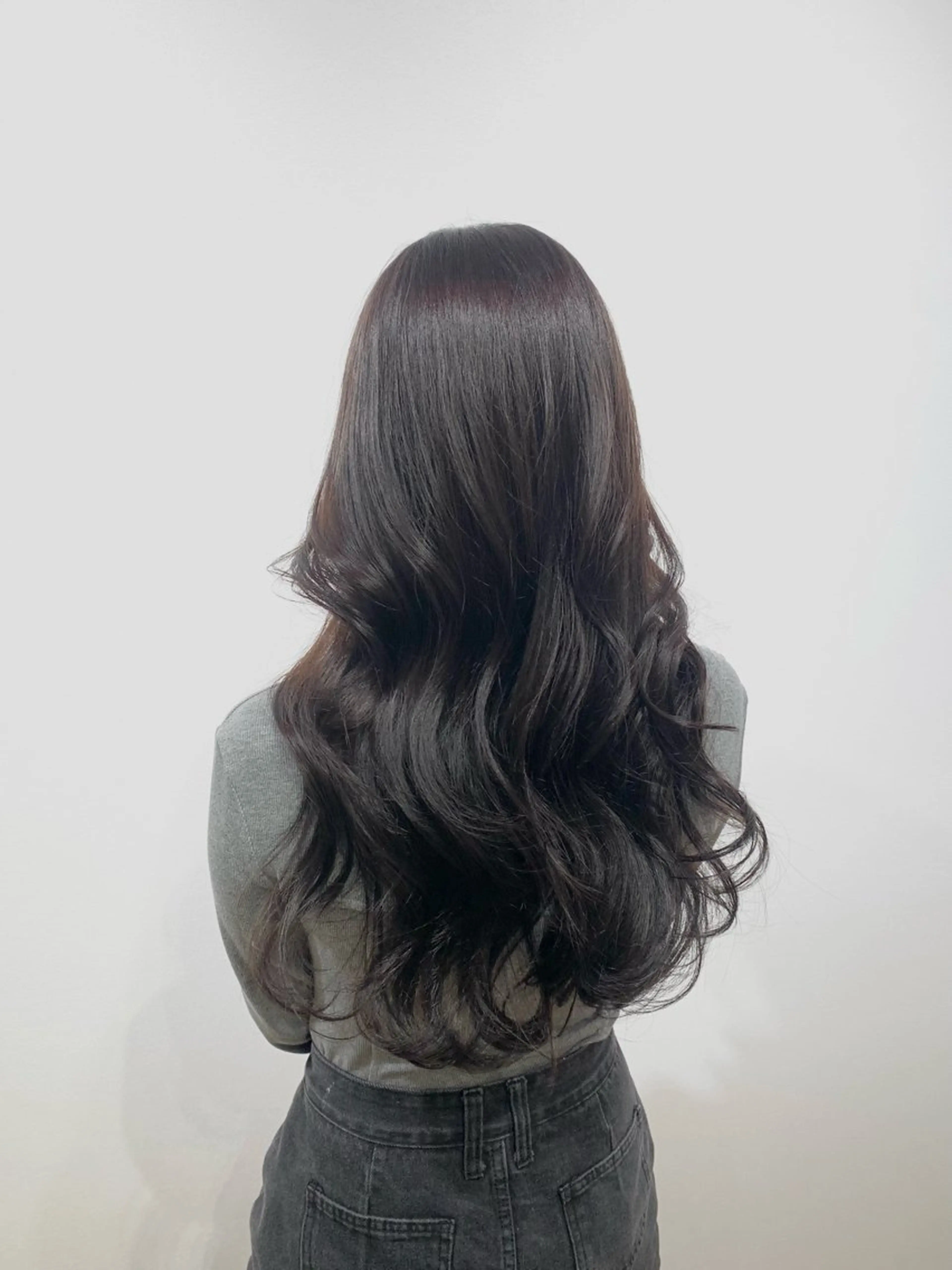 ロング カラー ヘアアレンジ キヨミ 韓国レイヤーカットのヘアスタイル