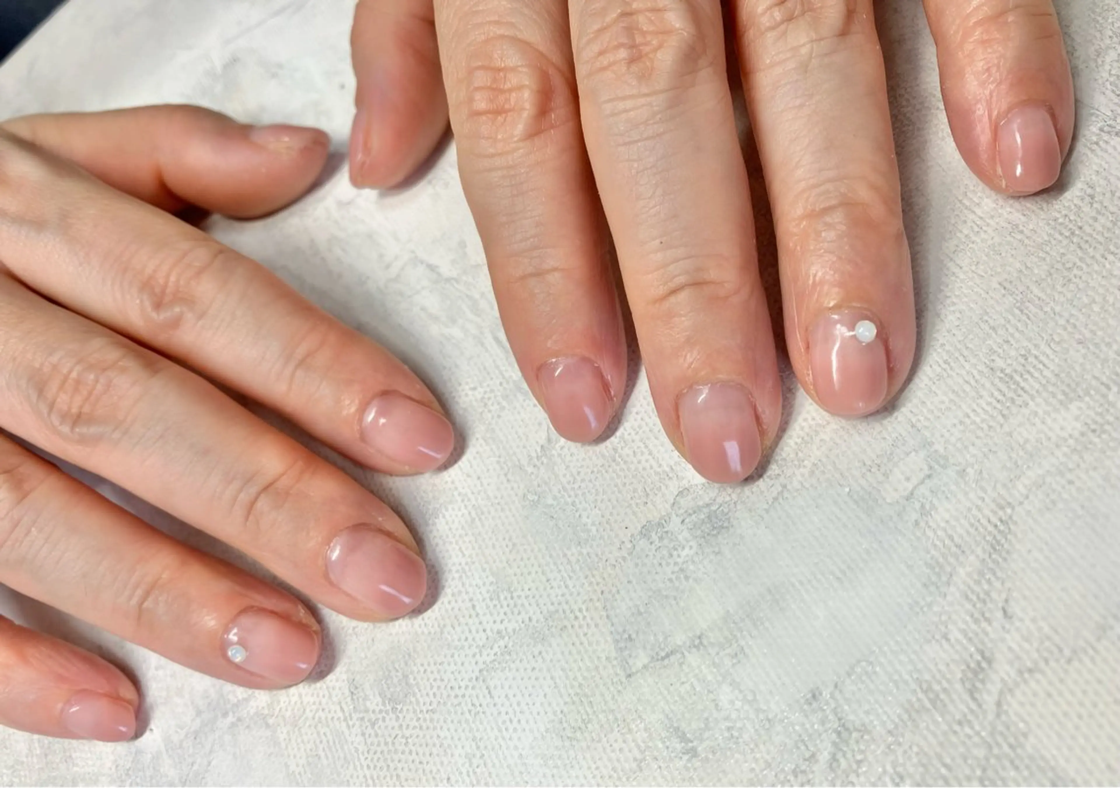 ネイル オーロラネイル グラデーション キラキラネイル オフィスネイル シンプルネイル COCO Nail　光が丘駅近のネイルデザイン