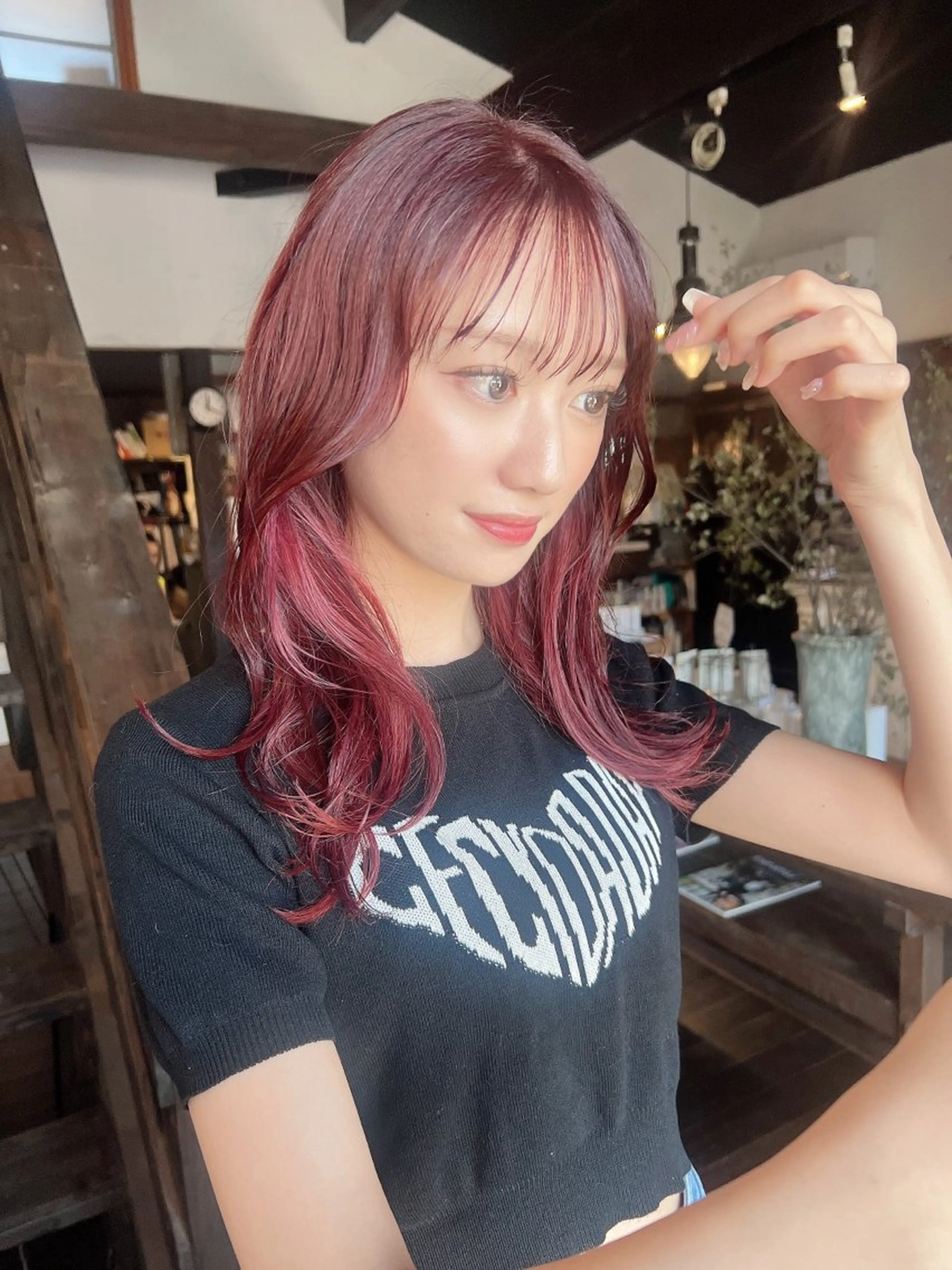 ロング カラー 🩵小野 えりか🩷のヘアスタイル