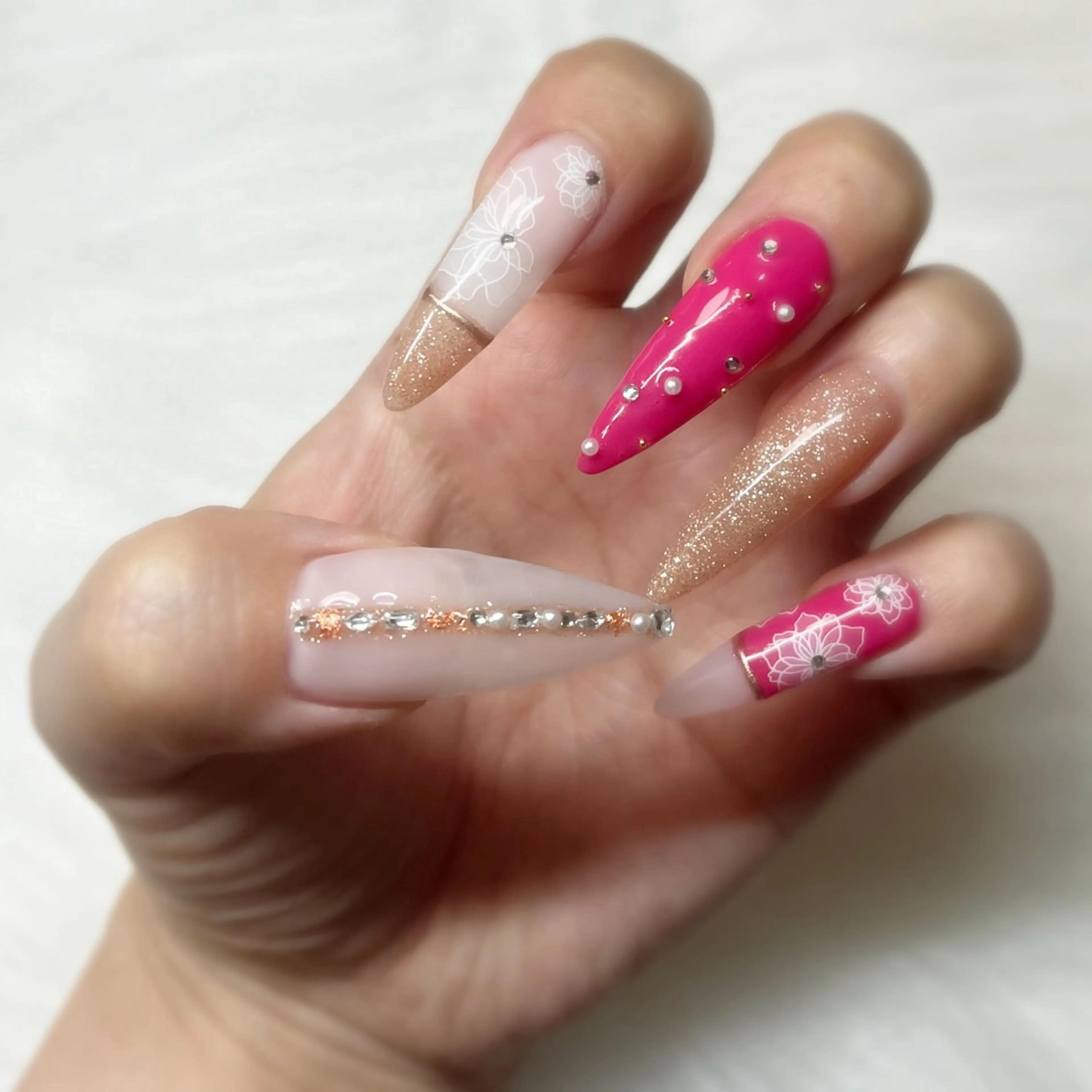 ネイル 長さ出し Nail salon Merryのネイルデザイン