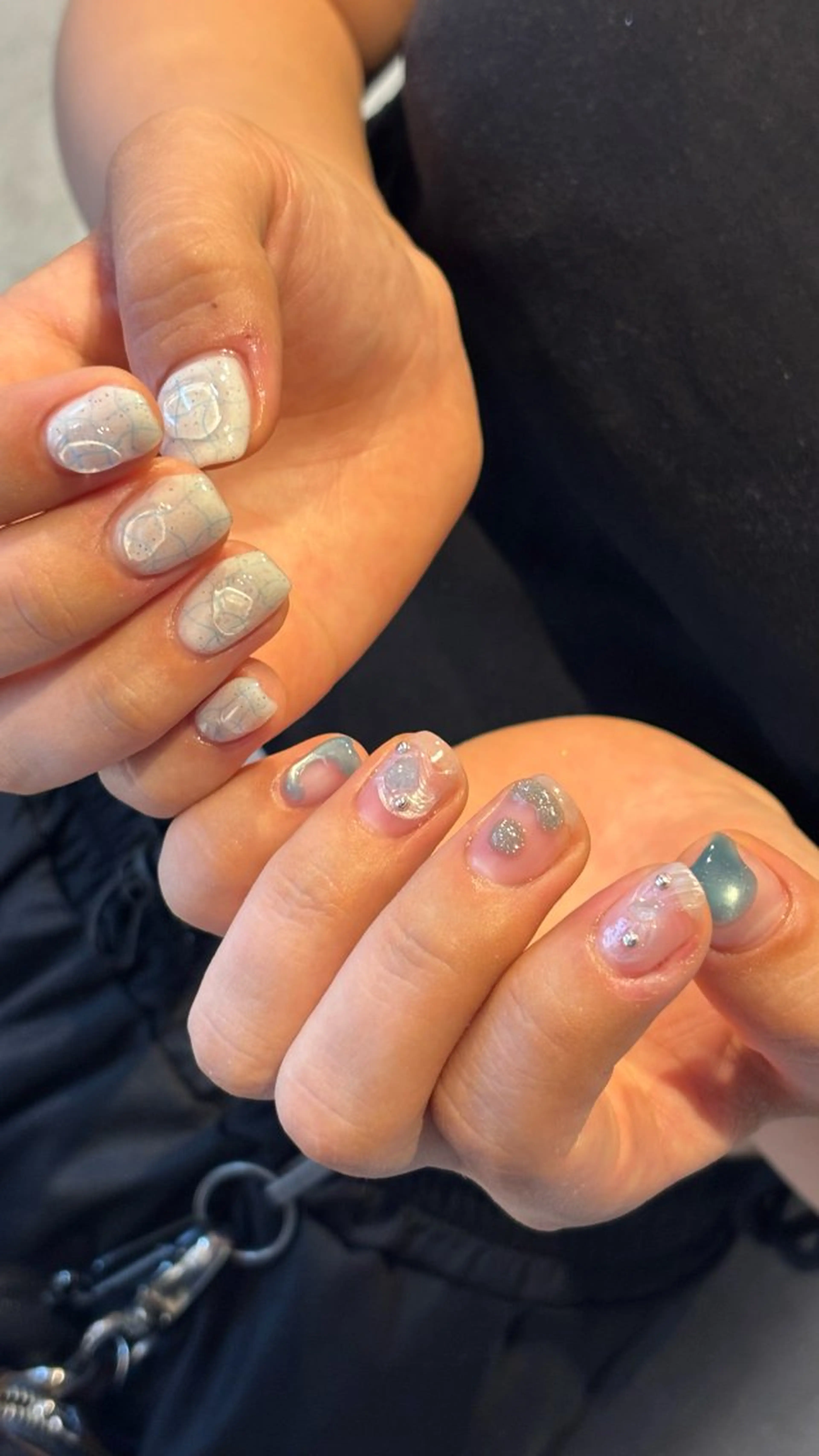 ネイル マグネットネイル ニュアンスネイル シンプルネイル Umi Nail /Akariのネイルデザイン