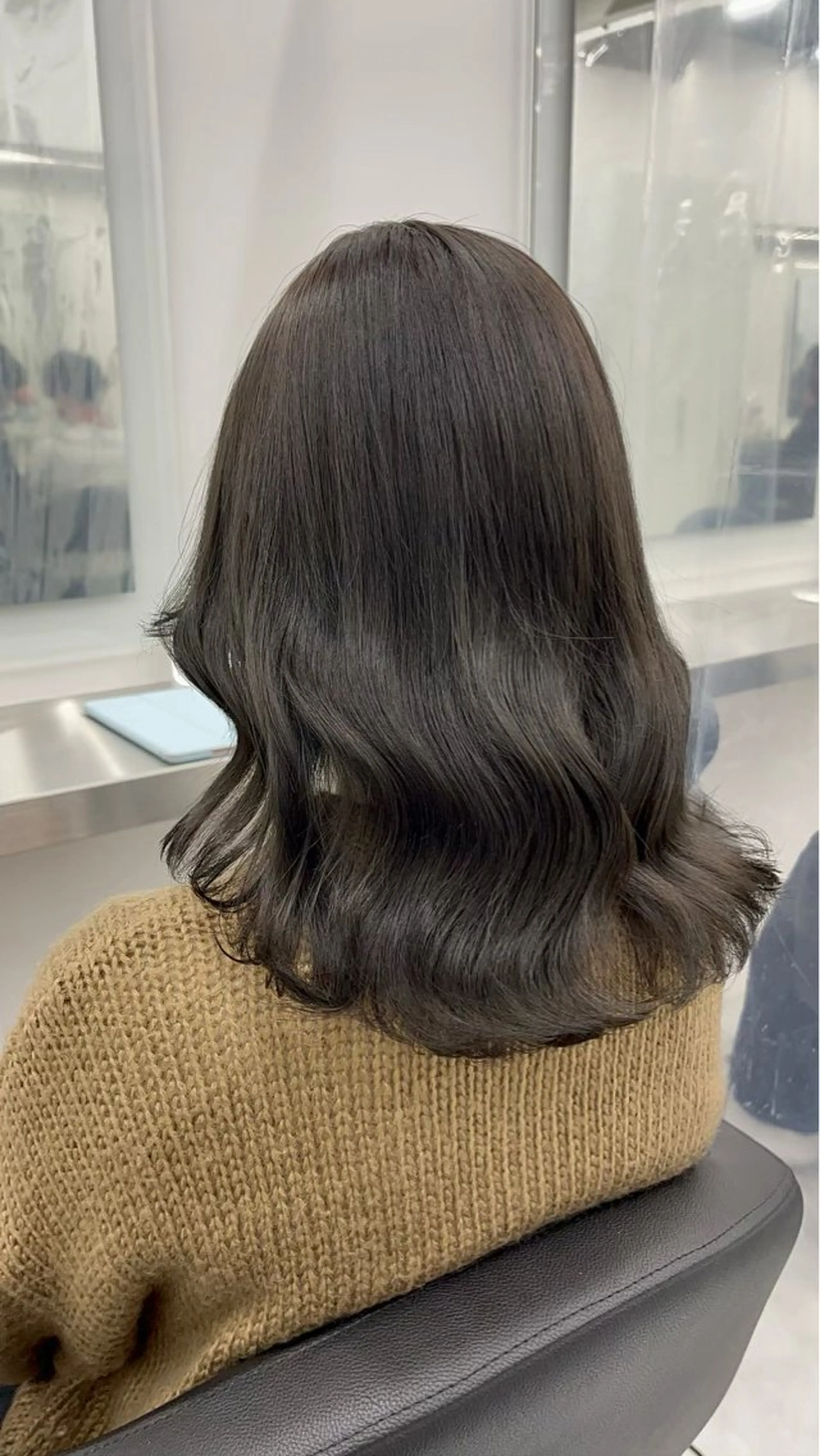 ミディアム カラー BABY 艶髪暗髪ヘア💖達人のヘアスタイル