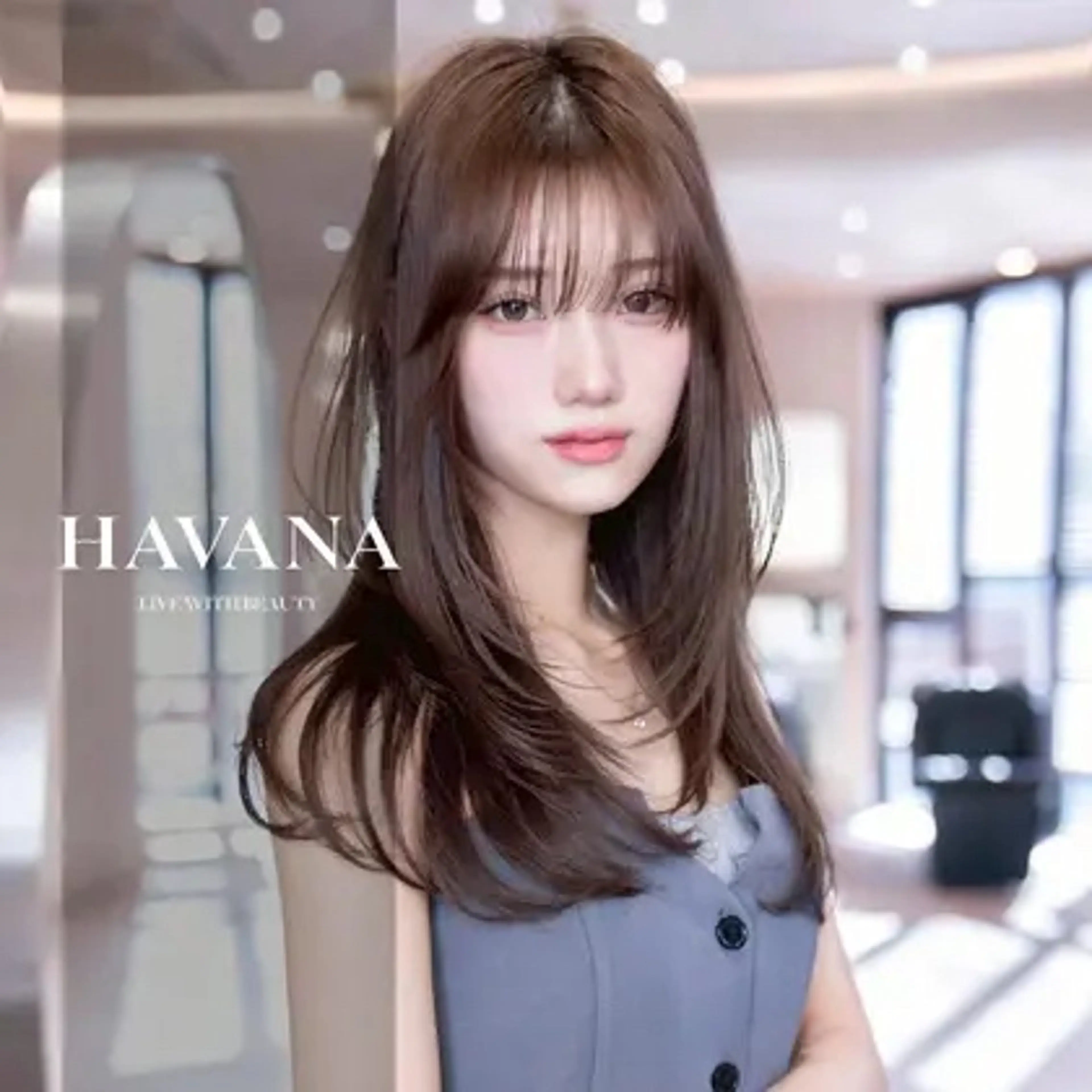 セミロング カラー 原宿/韓国/髪質改善 /レイヤー/ボブのヘアスタイル