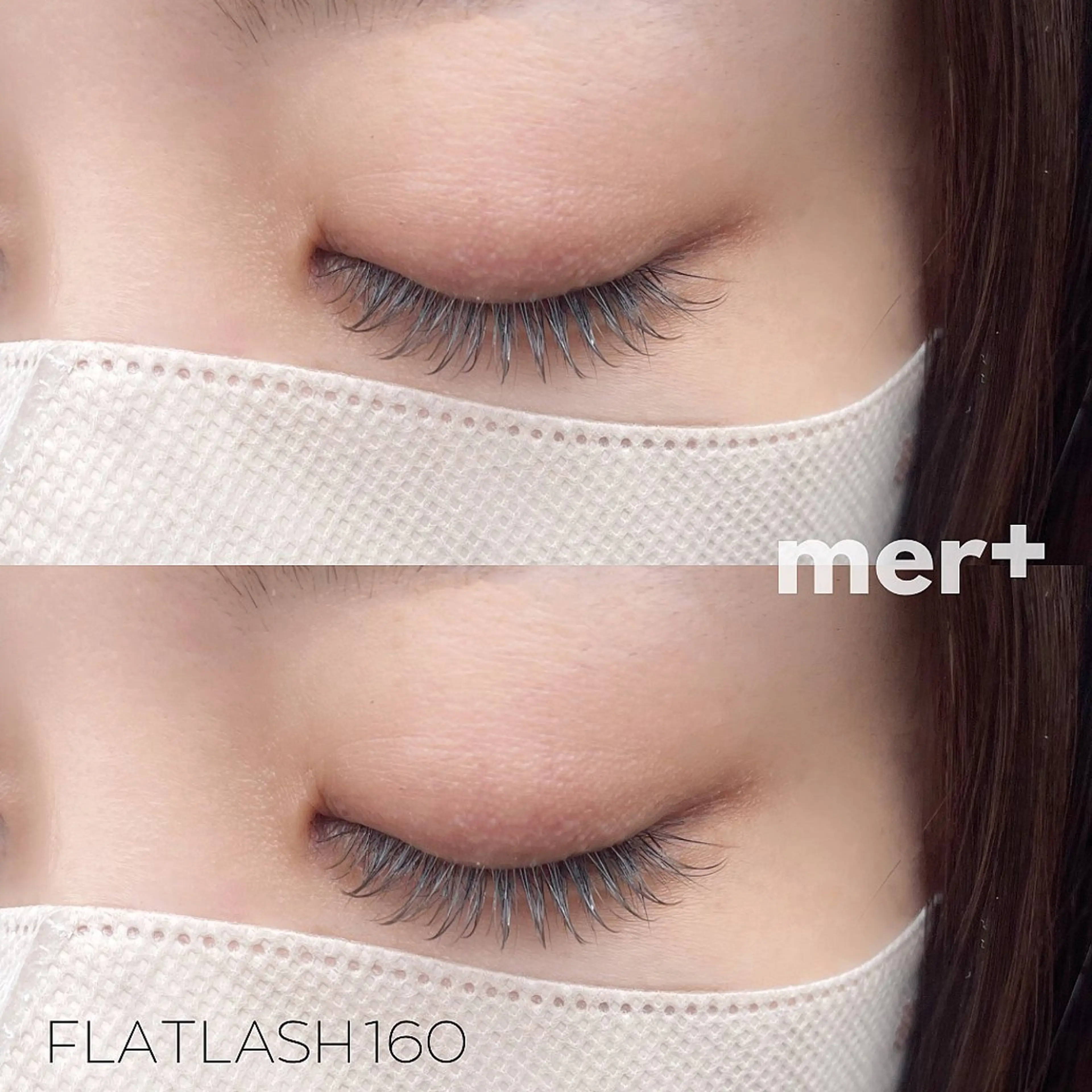 マツエク・マツパ カラーマツエク フラットラッシュ mer【メル】 カナヅカのマツエク・マツパデザイン